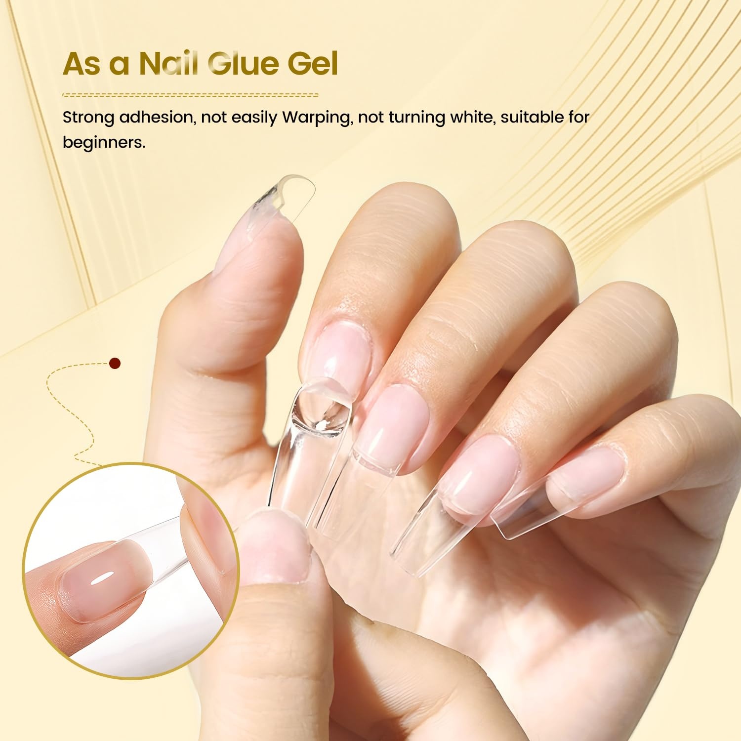 JODSONE Peel off Gel Base Coat,16.5ml No Wipe, Warmly Removable Foundation for Gel Nail Polish & Tips. U V/LED Cured, Long-Lasting, DIY Use(G07) - view 5