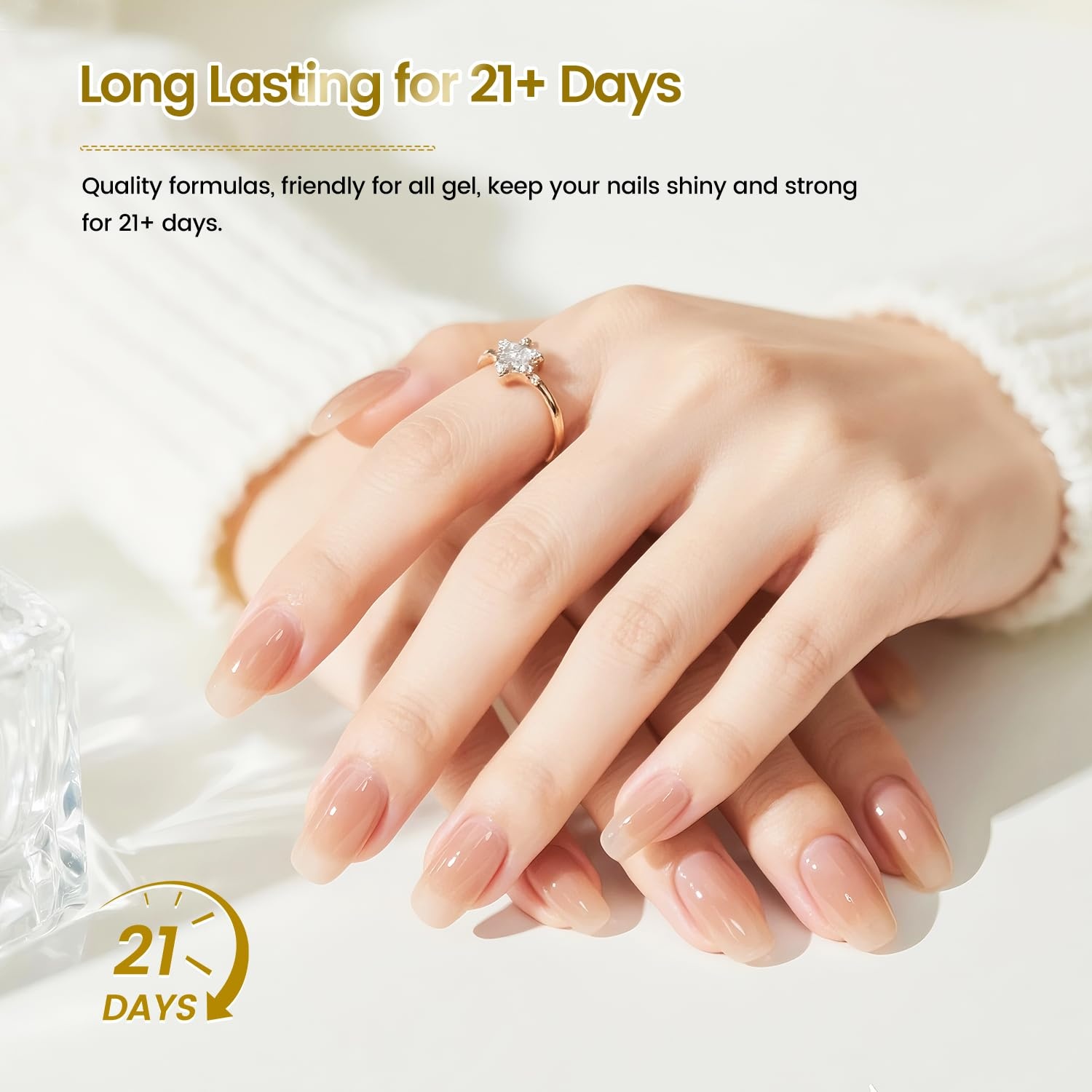 JODSONE Peel off Gel Base Coat,16.5ml No Wipe, Warmly Removable Foundation for Gel Nail Polish & Tips. U V/LED Cured, Long-Lasting, DIY Use(G07) - view 7