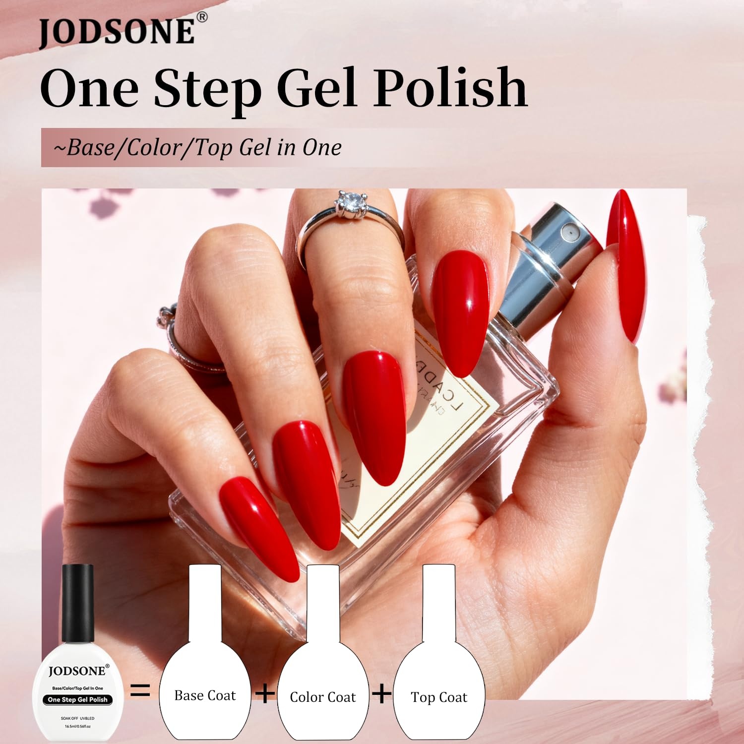 JODSONE 15ml Black Gel Nail Polish Gel Polish Black Soak Off Led Gel Polish Nail Art Manicure Salon Diy At Home(B1403)