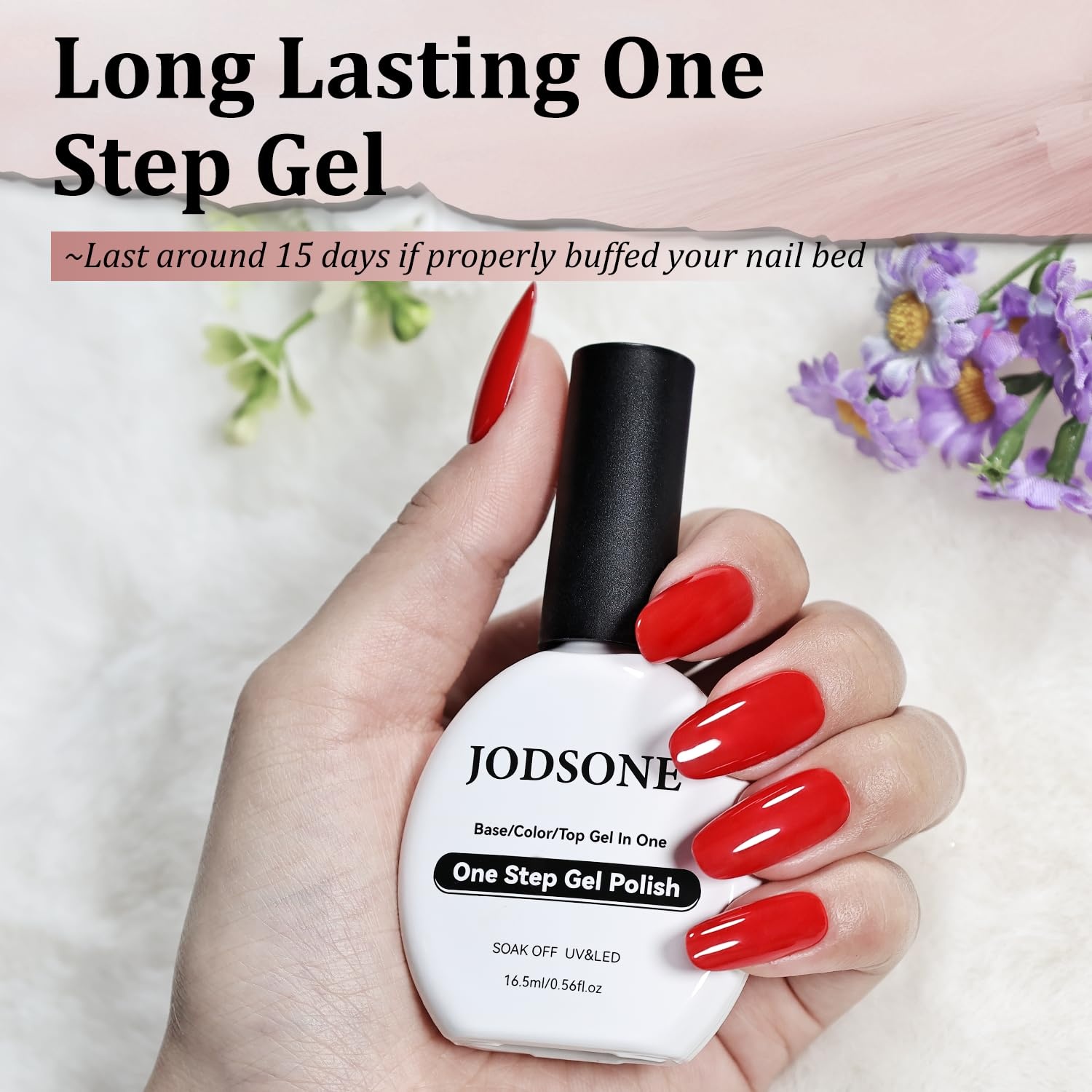 JODSONE 15ml Black Gel Nail Polish Gel Polish Black Soak Off Led Gel Polish Nail Art Manicure Salon Diy At Home(B1403) - view 7