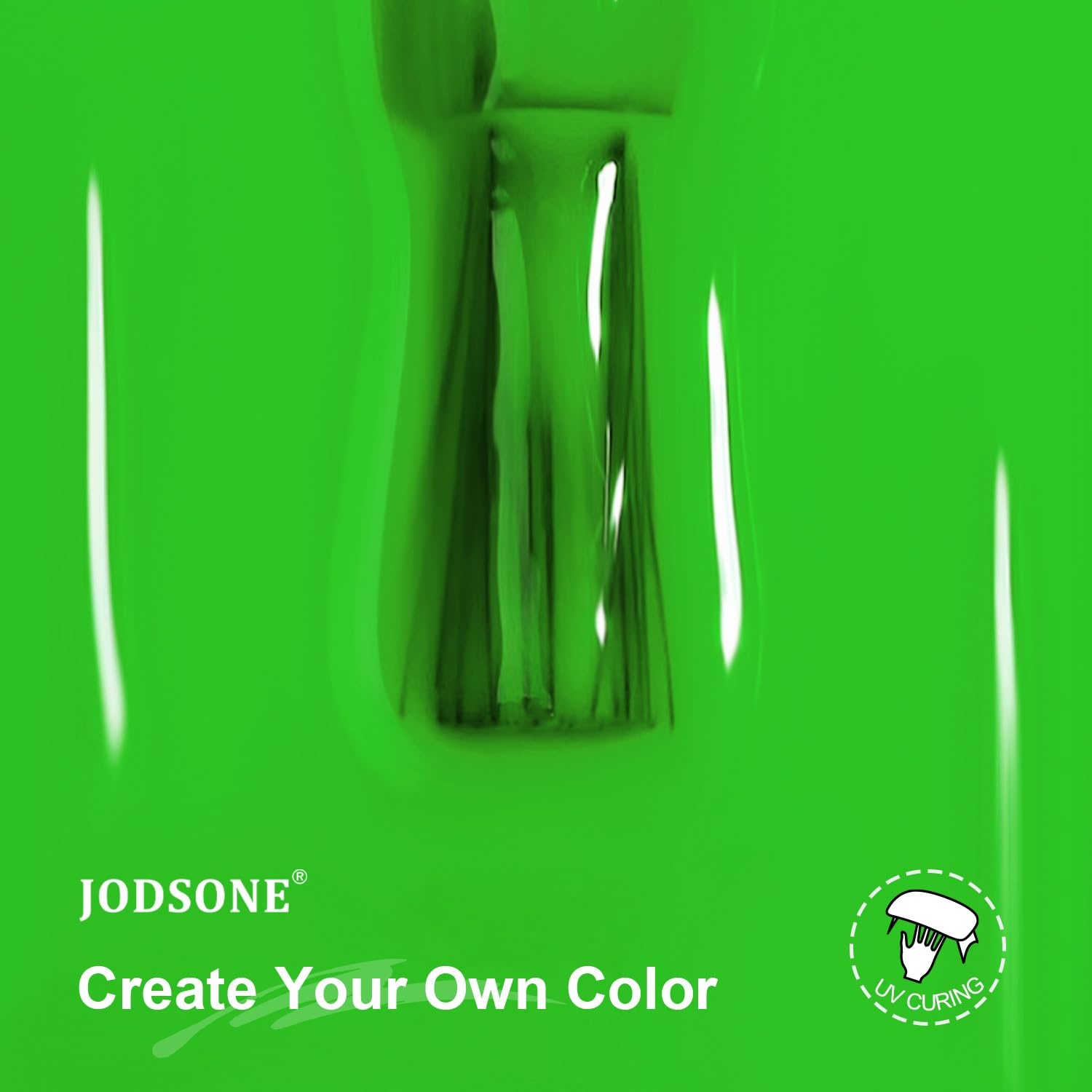 JODSONE 10ml Gel Bright Green Polish Green False Nails & Accessories Color High Gloss Soak Off U V Gel Nail Manicure Salon DIY at Home(B42) - view 7