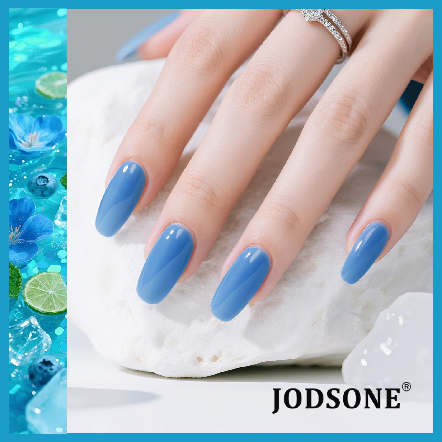 JODSONE 23 PCS Gel Nail Polish Set with Base Glossy and Matte Top Coat Multicolored Gel Nail Long Lasting Suitable for All Seasons(32KIT-M5M-Jelly) - view 3