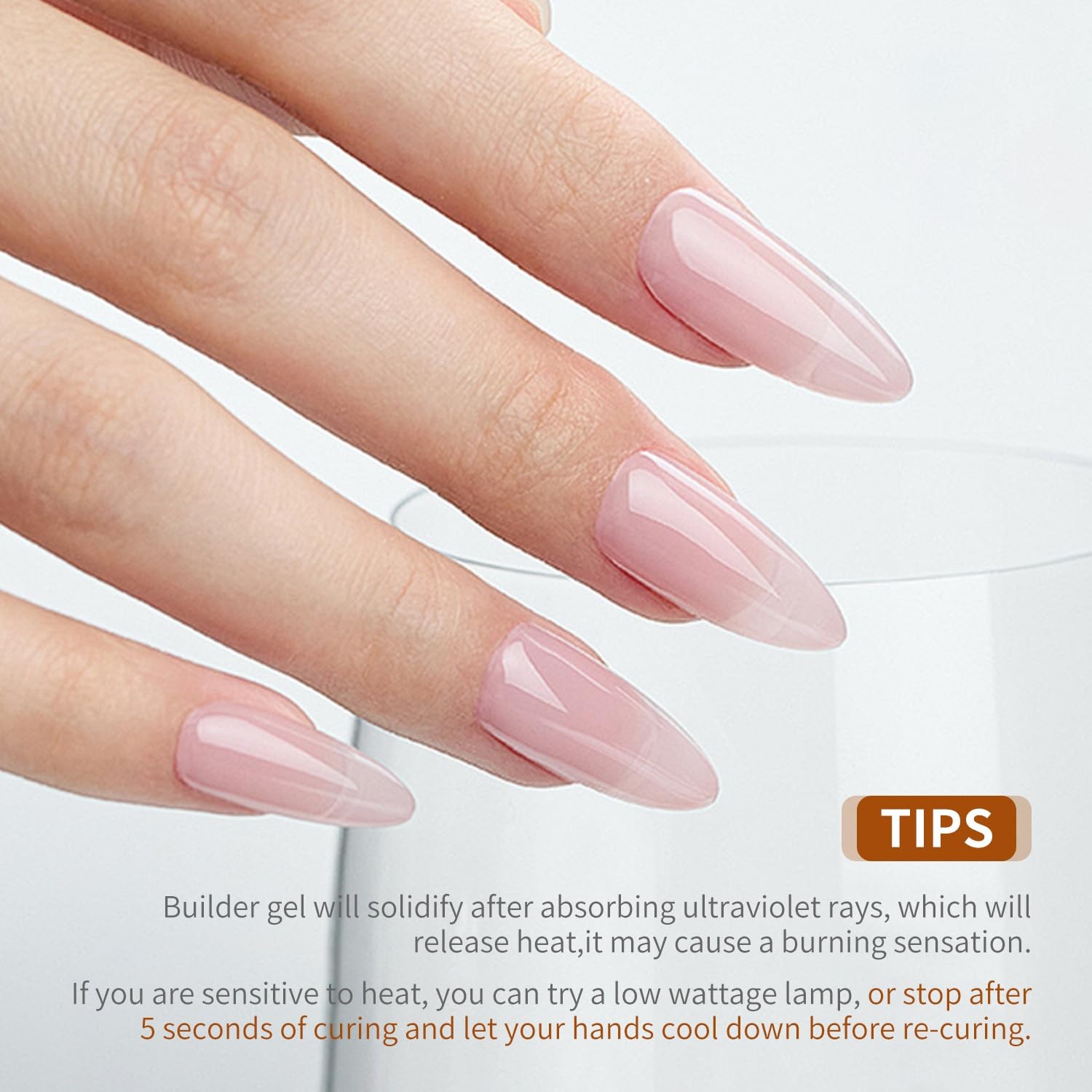 JODSONE Clear Builder Gel for Nails 10ml, Nail Strengthener Gel for Nail Apex, Extensions, Repairing, Thickening, Hard Gel Polish Needs Nail Lamp Curing, DIY Salon Nail Art - view 7