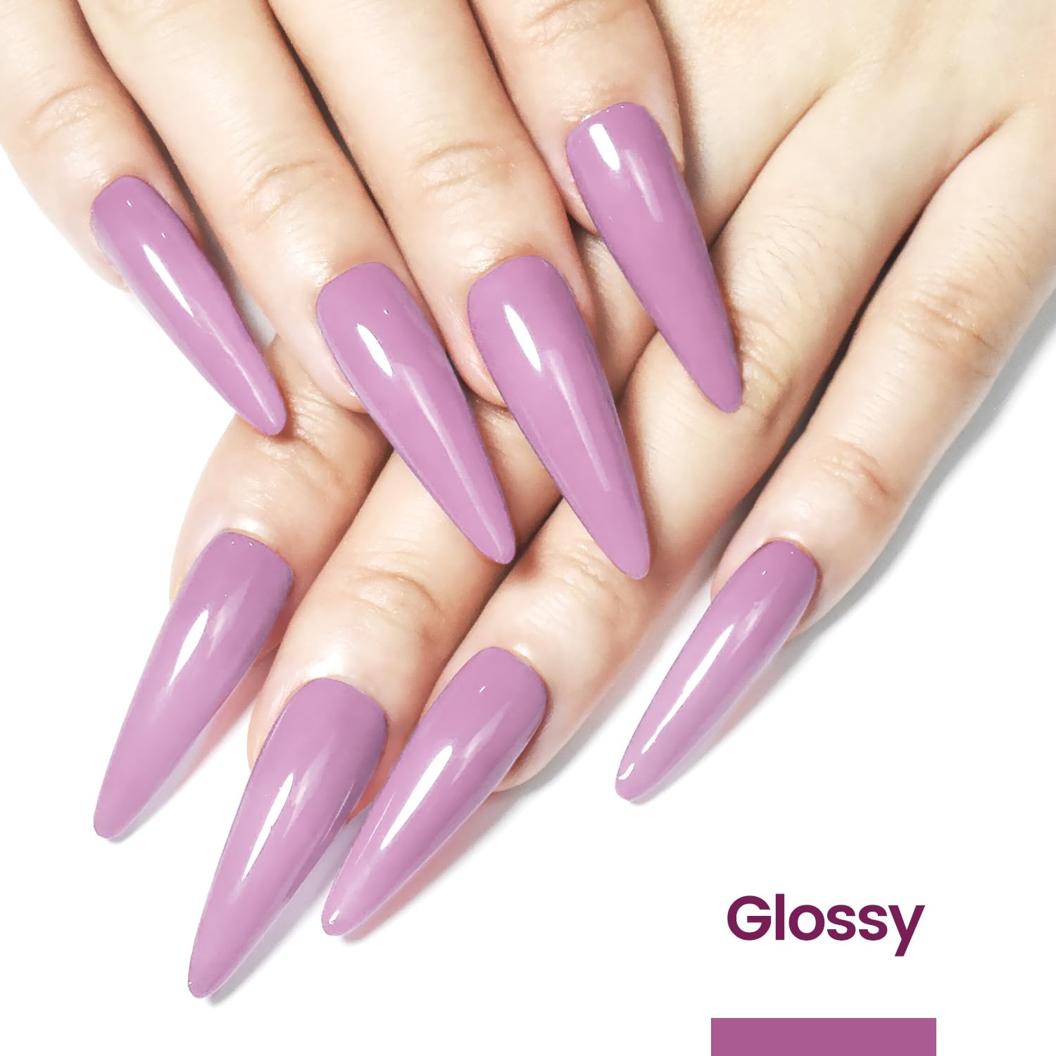 JODSONE Gel Nail Polish 10ml Light Purple Gel Polish Nail Soak Off U V LED Nail Lamp Art Manicure Salon DIY Home Gift for Women Girls(10ML-B06) - view 3