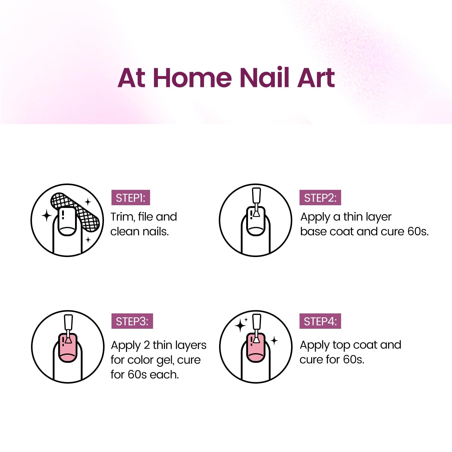JODSONE Gel Nail Polish 10ml Light Purple Gel Polish Nail Soak Off U V LED Nail Lamp Art Manicure Salon DIY Home Gift for Women Girls(10ML-B06) - view 6