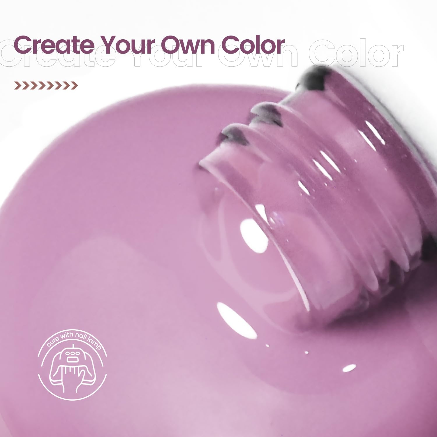 JODSONE Gel Nail Polish 10ml Light Purple Gel Polish Nail Soak Off U V LED Nail Lamp Art Manicure Salon DIY Home Gift for Women Girls(10ML-B06) - view 7