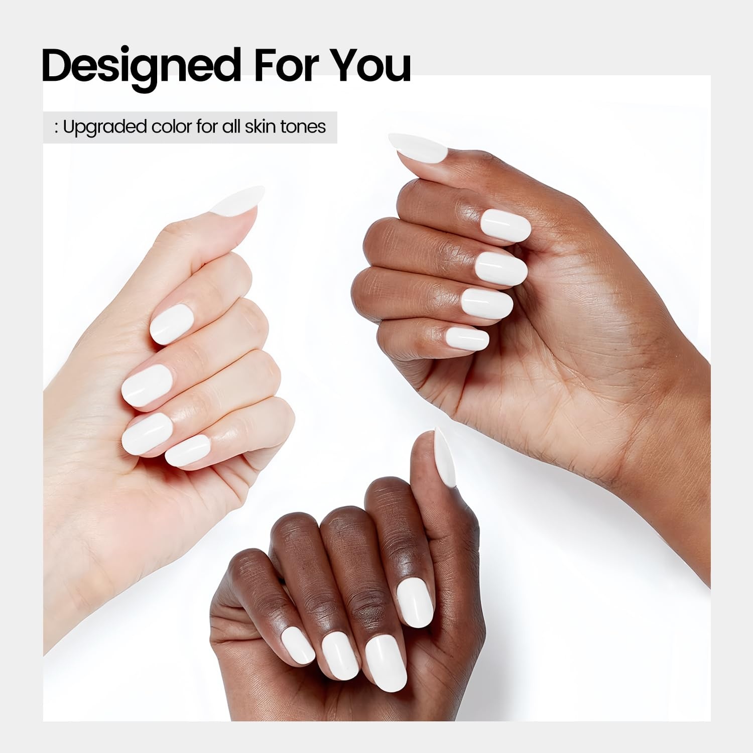 JODSONE White Gel Nail Polish 18ml Gel Polish White Soak Off U V Lamp Gel Polish Art Manicure Salon DIY at Home(18ML-B02) - view 5