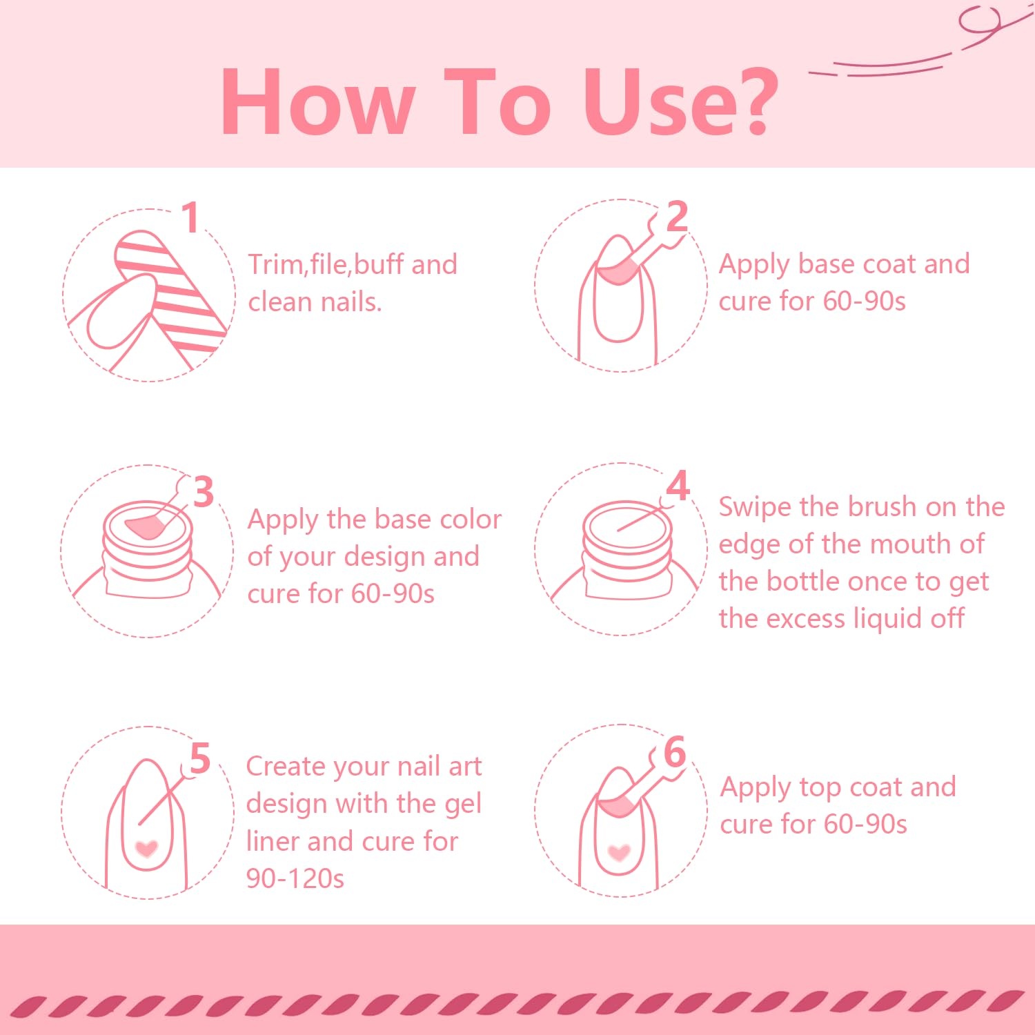 JODSONE 2Pcs Gel Nail Polish Set 10ml Black and White Gel Polish,Soak Off LED U V Nail Gel Manicure All Seasons Gel Polish Nail(LB24) - view 6