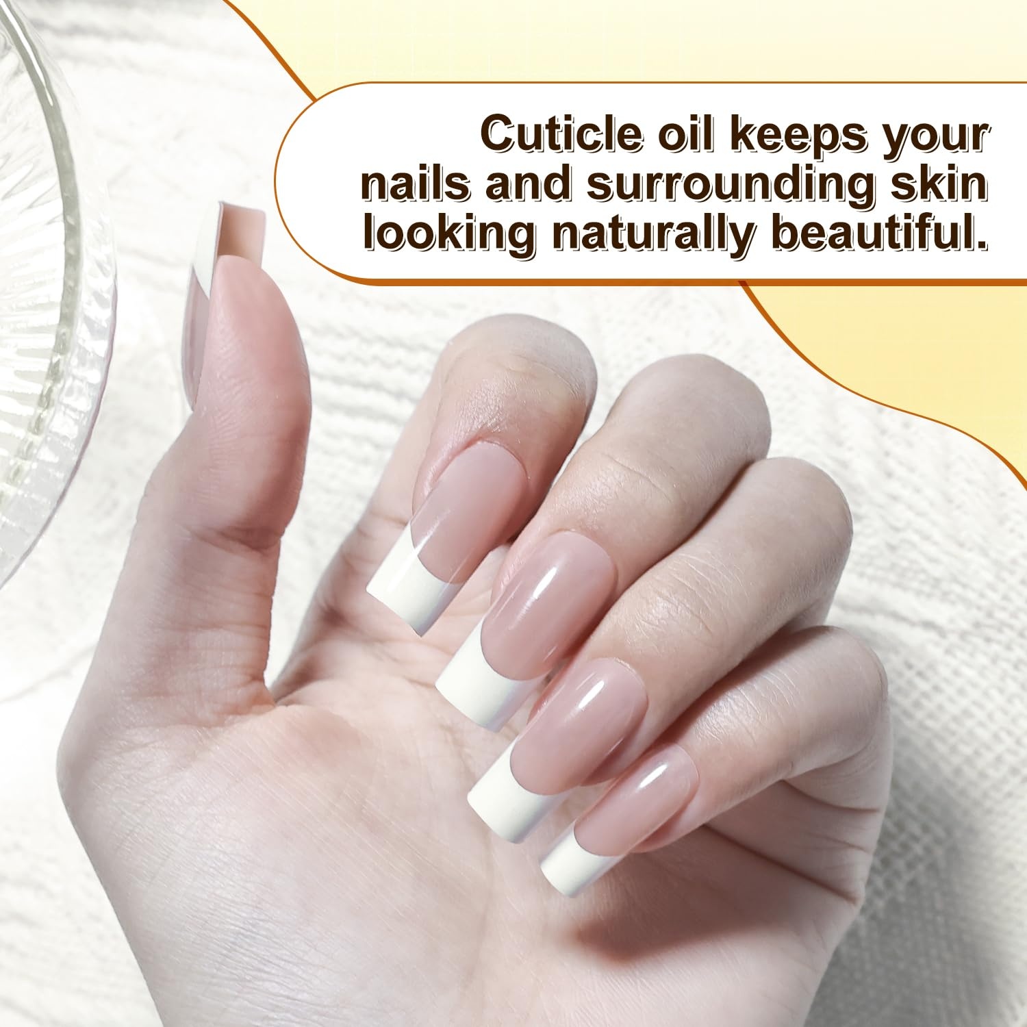 JODSONE Cuticle Oil for Damaged Skin And Thin Nails for Nail Growth Nourish and Condition Dry Nails with Dropper(light yellow) - view 4
