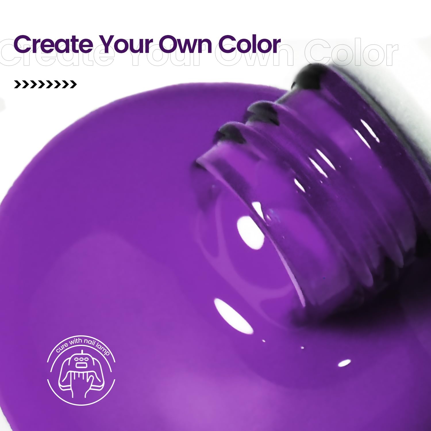 JODSONE 10ml Gel Nail Polish Dark Purple Gel Polish Soak Off Led Gel Polish Nail Art Manicure Salon Diy at Home Gift for Women - view 7