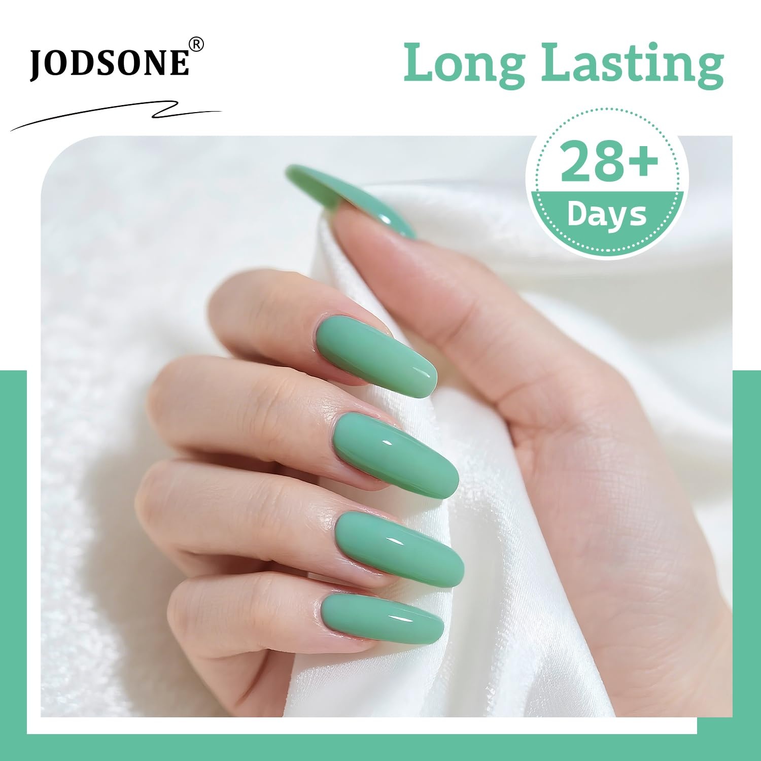 JODSONE 16.5ml Light Green Gel Nail Polish Nature Light Green Gel Polish Color Manicure Salon DIY at Home High Gloss Soak Off U V - view 2