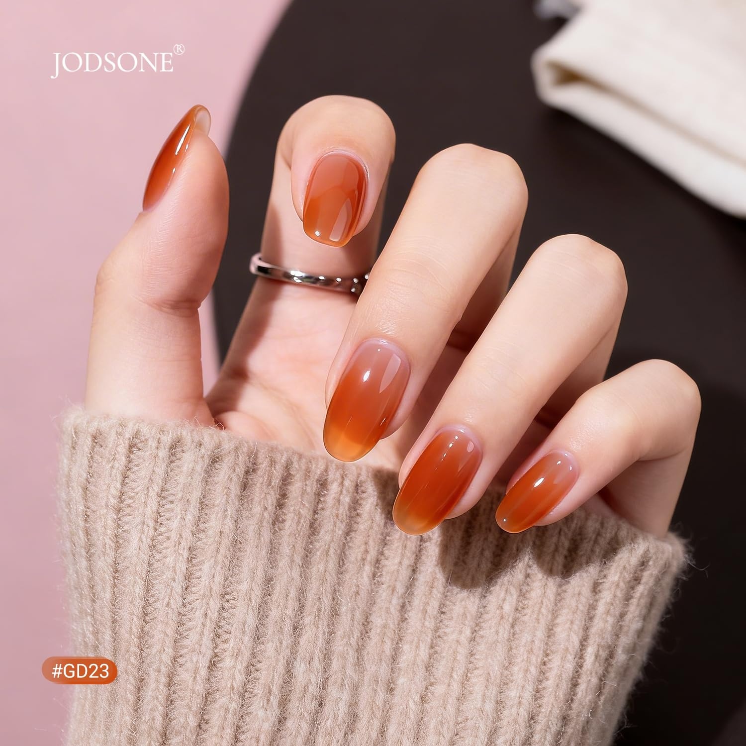 JODSONE 23 PCS Gel Nail Polish Set with Base Glossy and Matte Top Coat Multicolored Gel Nail Long Lasting Suitable for All Seasons(32COLOR-Jelly KIT-GD) - view 4