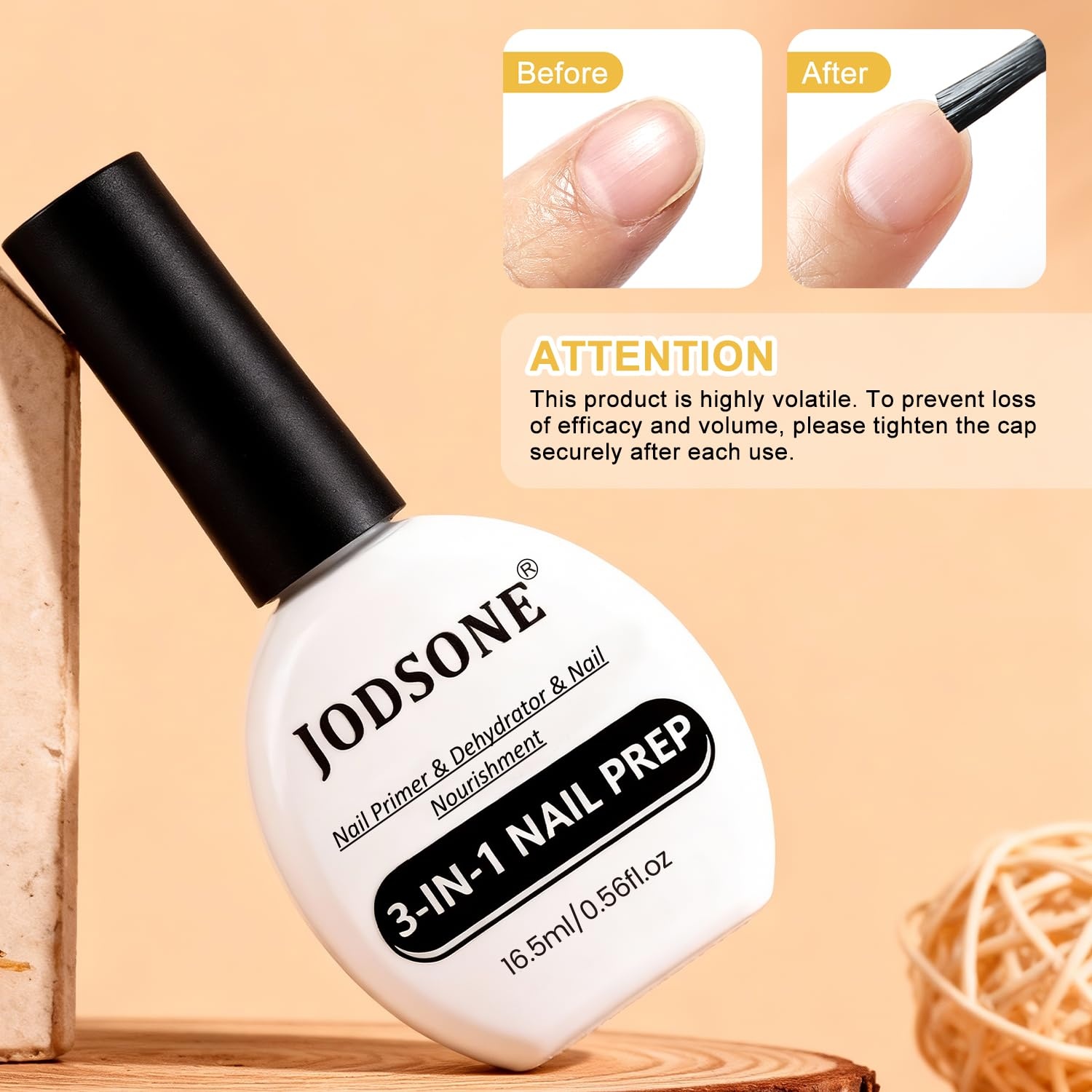 JODSONE 3Pcs 16.5ml Top Coat and Base Coat Set with Gel Nail Remover No Wipe Top Coat Base Need U V Lamp Cured Gel Nail Remover for Quick and Easy Removal At Home(GN015) - view 5