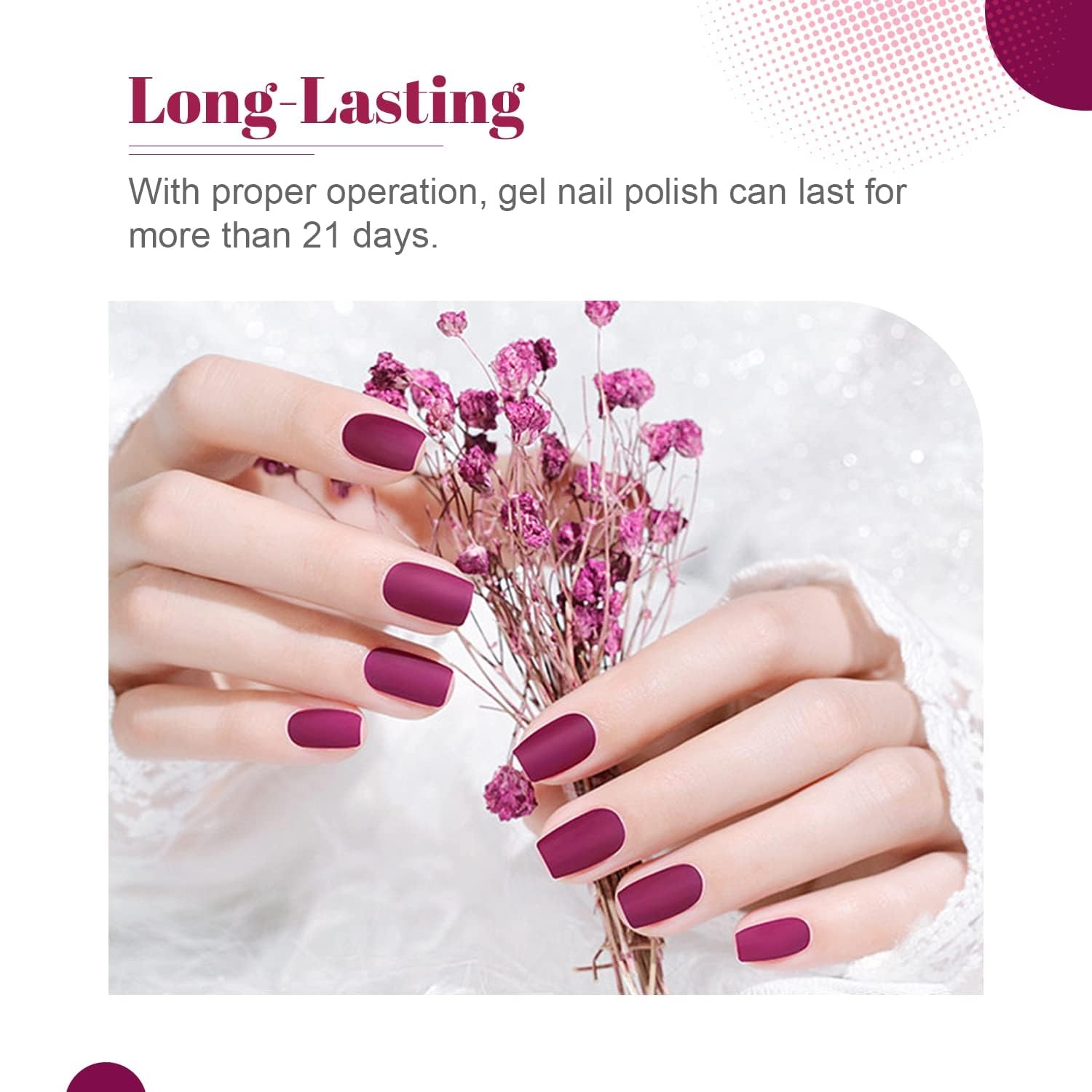 JODSONE 23 PCS Gel Nail Polish Set with Base Glossy and Matte Top Coat Multicolored Gel Nail Long Lasting Suitable for All Seasons(32KIT 1G 05-A) - view 5