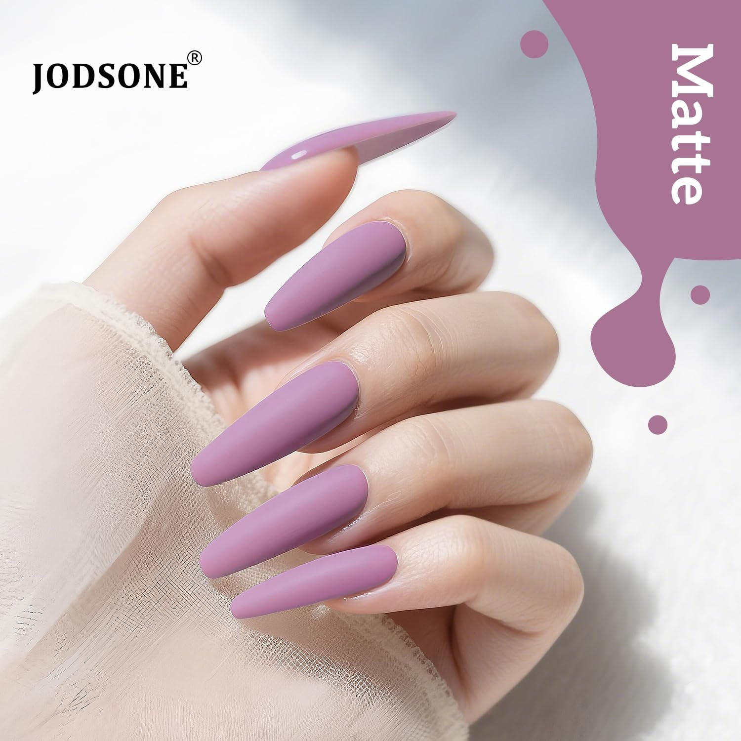 JODSONE Gel Nail Polish Light Purple 16.5ml Gel Polish Nail Gift Soak Off U V Nail Lamp Art Manicure Salon DIY Home for Women Girls - view 4