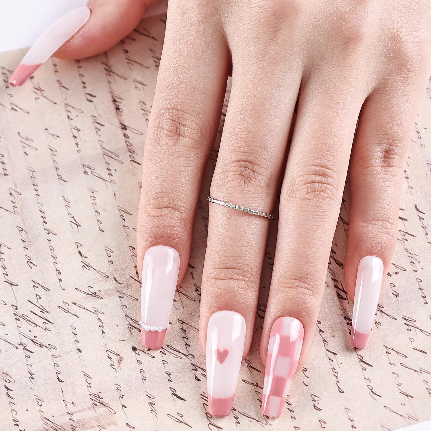 JODSONE Nude Pink Swirl Nail Art Liner Gel Polish,10ml Classic Color 3D Nail Art Pens Effect Nail Print Design with Thin Brush for French Tips Manicure Painting DIY at Home – LB05 - view 7