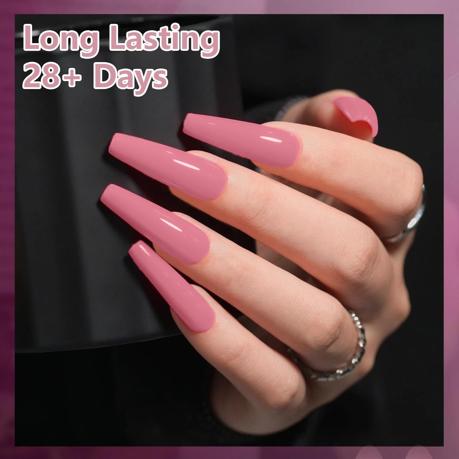 JODSONE 16.5ml Gel Polish Dusty Roses Gel Polish Nail Soak Off U V Nail Lamp Art Manicure Salon DIY Home Solid Color Gel - view 2