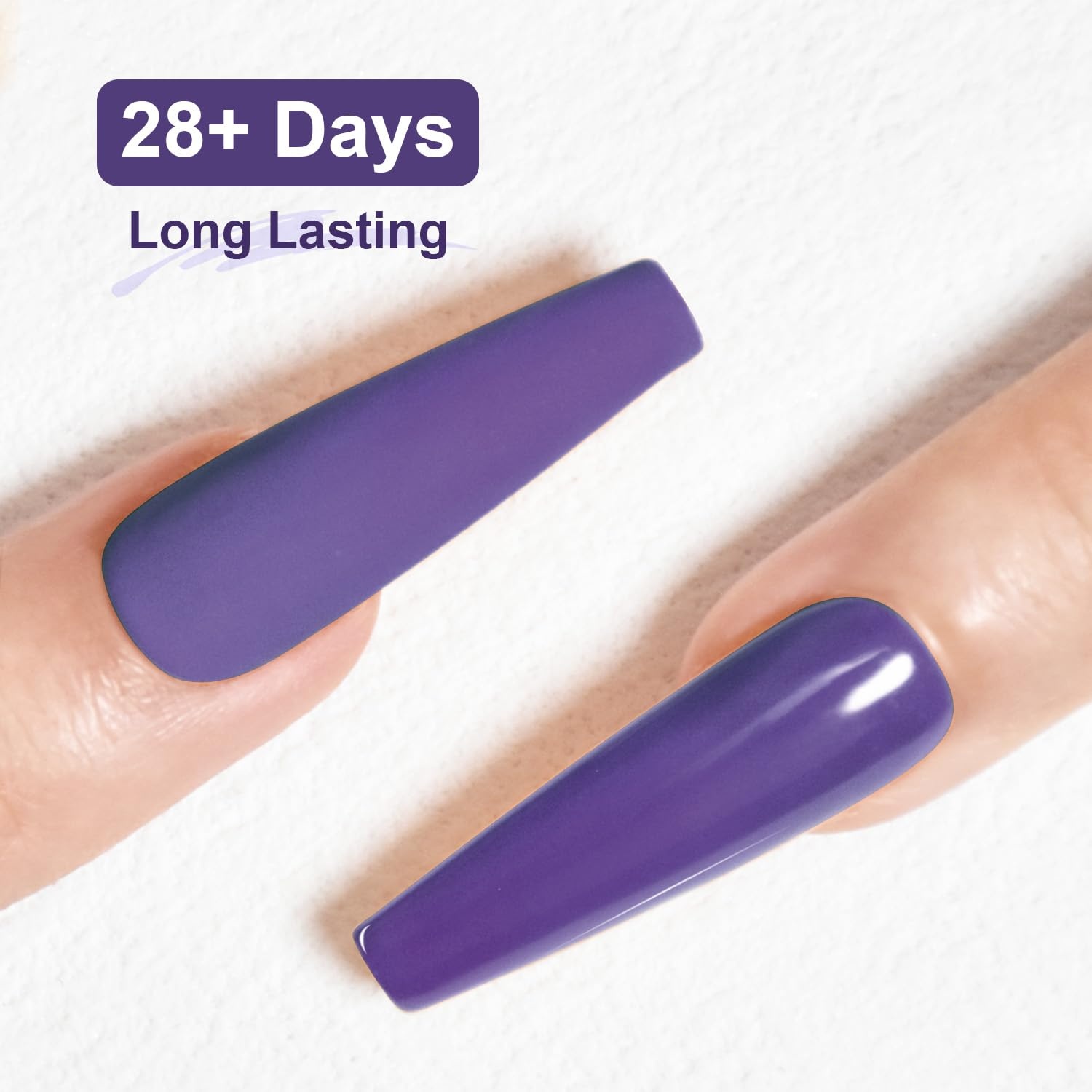 JODSONE 10ml Gel Nail Polish Dark Purple Gel Polish Lavender Purple High Gloss Soak Off U V Nail Manicure Salon DIY at Home - view 2