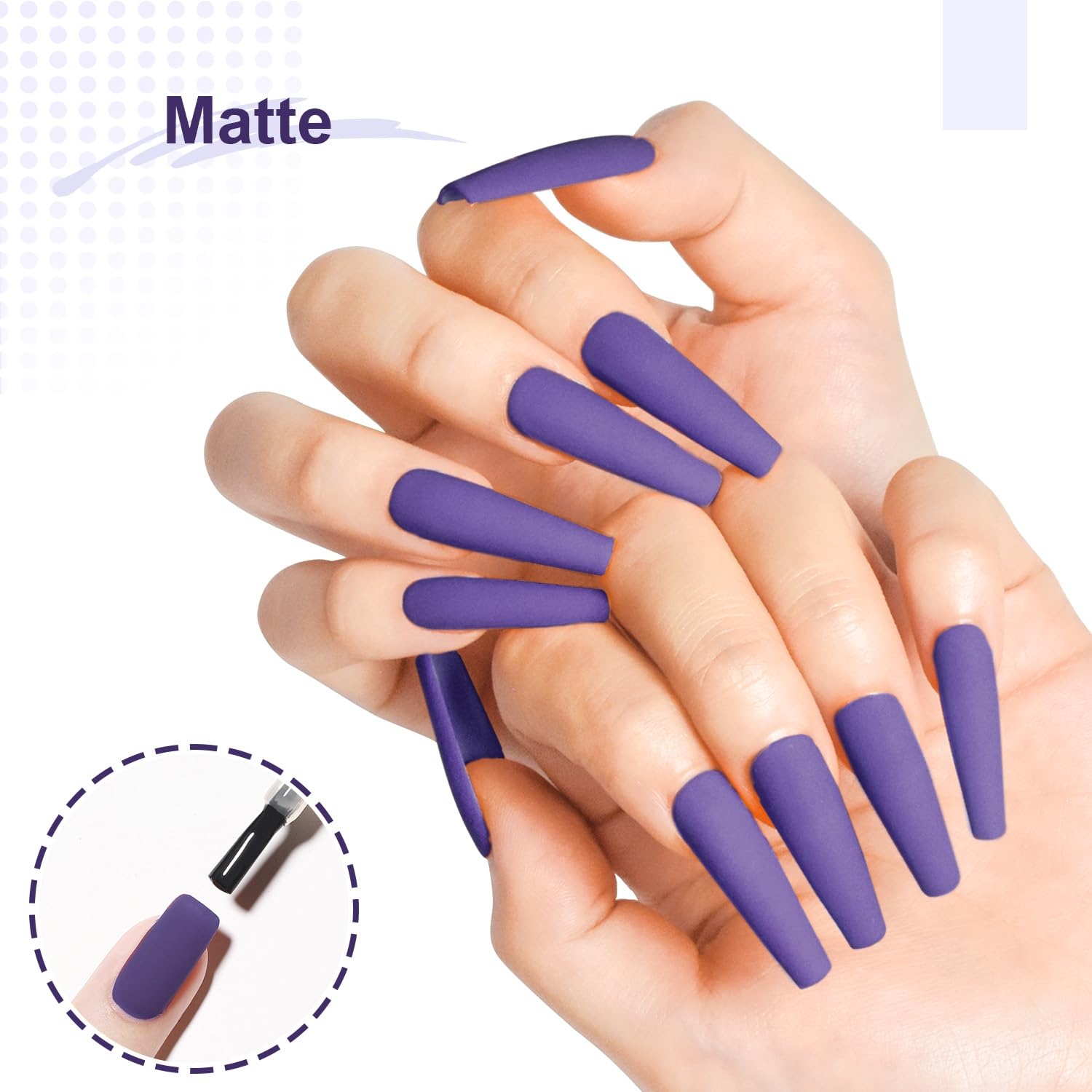 JODSONE 10ml Gel Nail Polish Dark Purple Gel Polish Lavender Purple High Gloss Soak Off U V Nail Manicure Salon DIY at Home - view 4