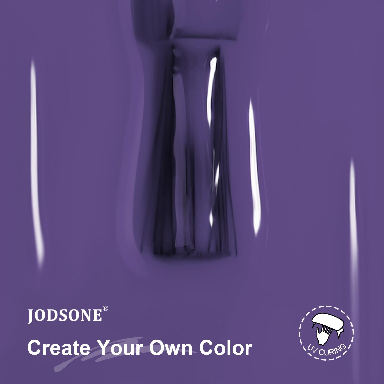 JODSONE 10ml Gel Nail Polish Dark Purple Gel Polish Lavender Purple High Gloss Soak Off U V Nail Manicure Salon DIY at Home - view 7