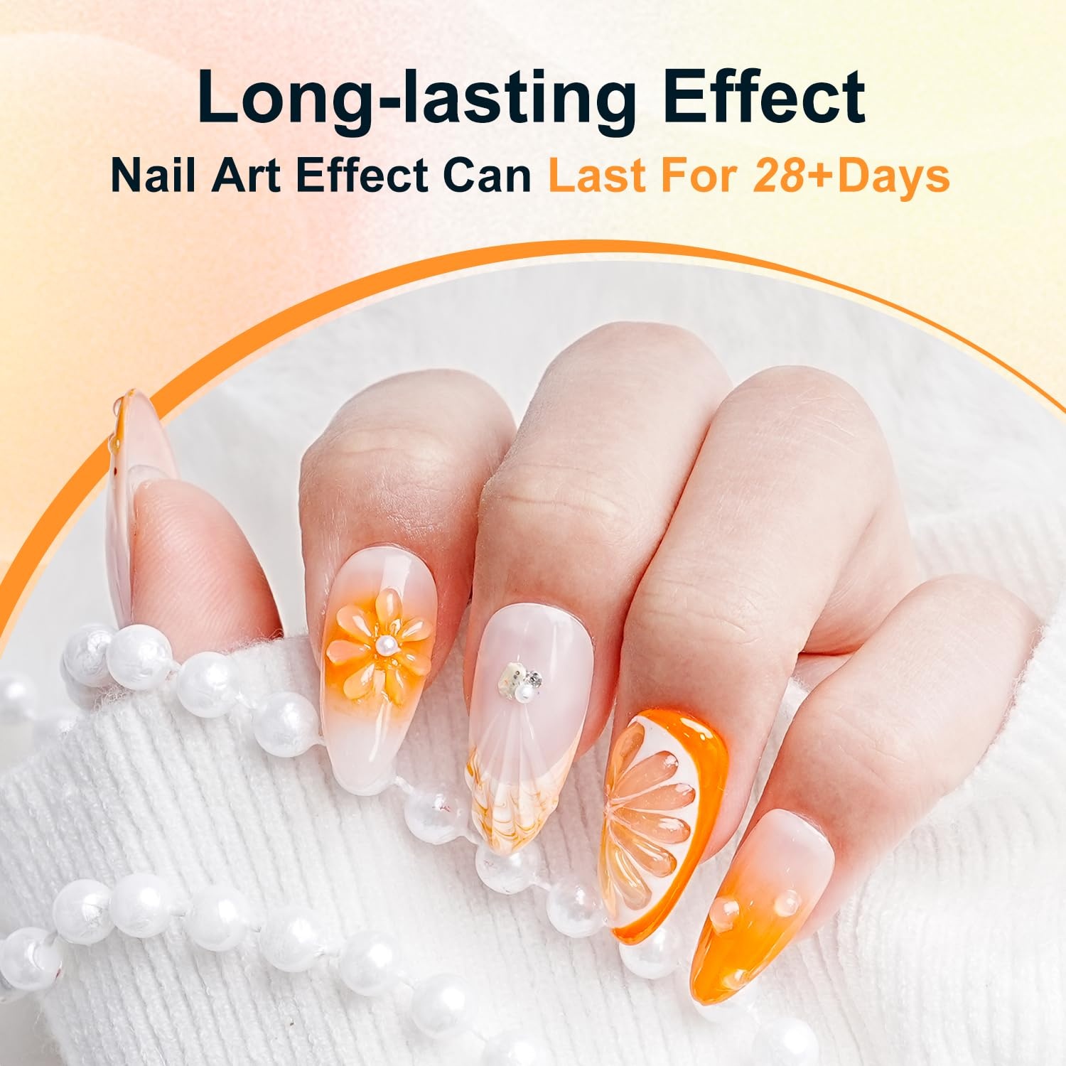 JODSONE 15ml Nail Glue Gel 4 in 1 for Nail Tips Long Lasting Extension Glue for Clear Nail Tips and Clear Press on Nails, Nail Repair Treatment, Salon Art DIY at Home Need U V Light Cured(1pcs-15g-nail art glue) - view 4