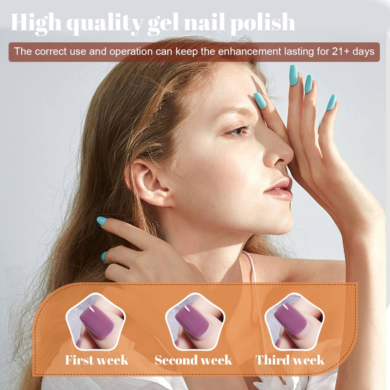 JODSONE 12 PCS Gel Nail Polish Set with Base Coat and Top Coat Limited Red Pink High Gloss Fashion Gifts for Women & Girls(60SET 05) - view 4
