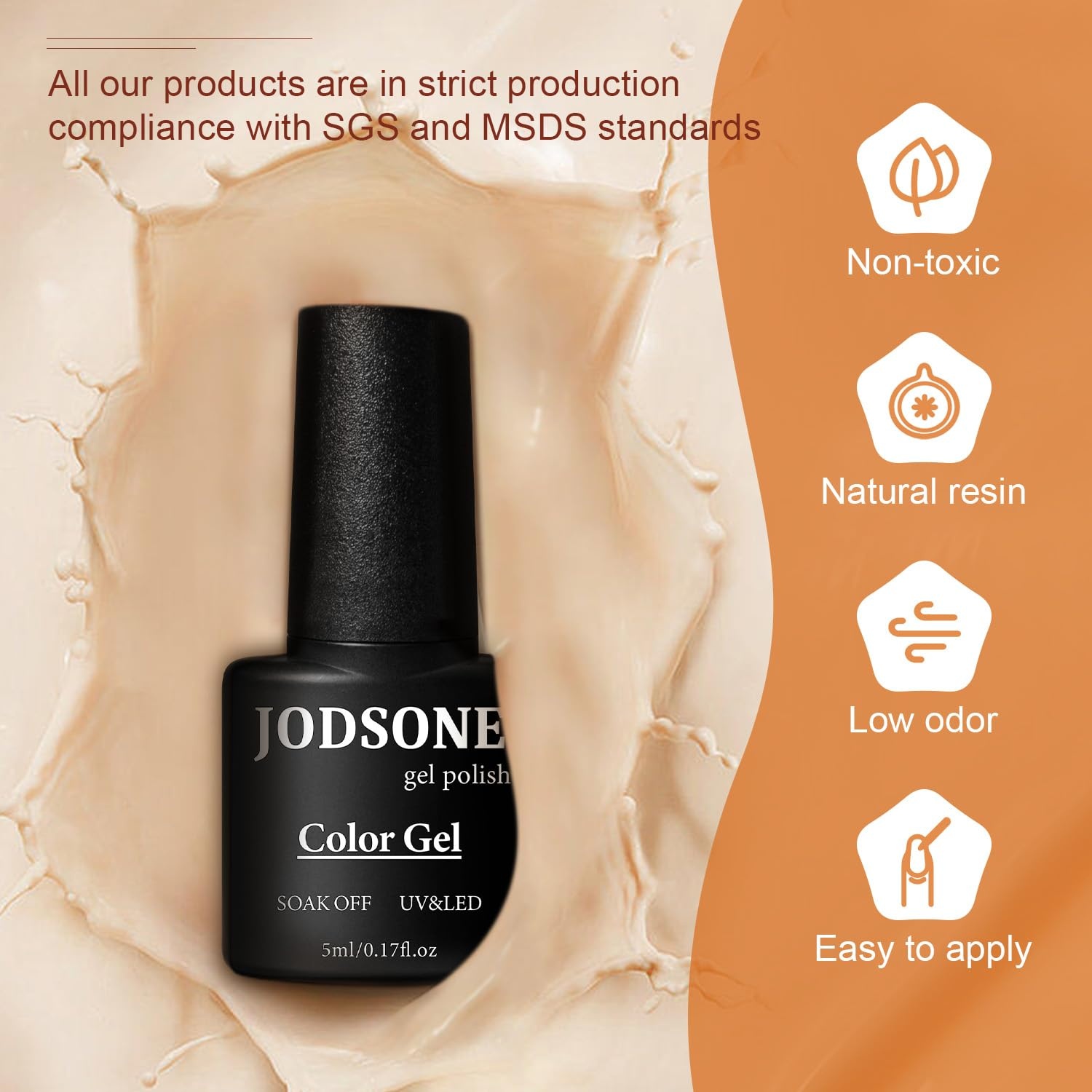 JODSONE 12 PCS Gel Nail Polish Set with Base Coat and Top Coat Limited Red Pink High Gloss Fashion Gifts for Women & Girls(60SET 05) - view 5