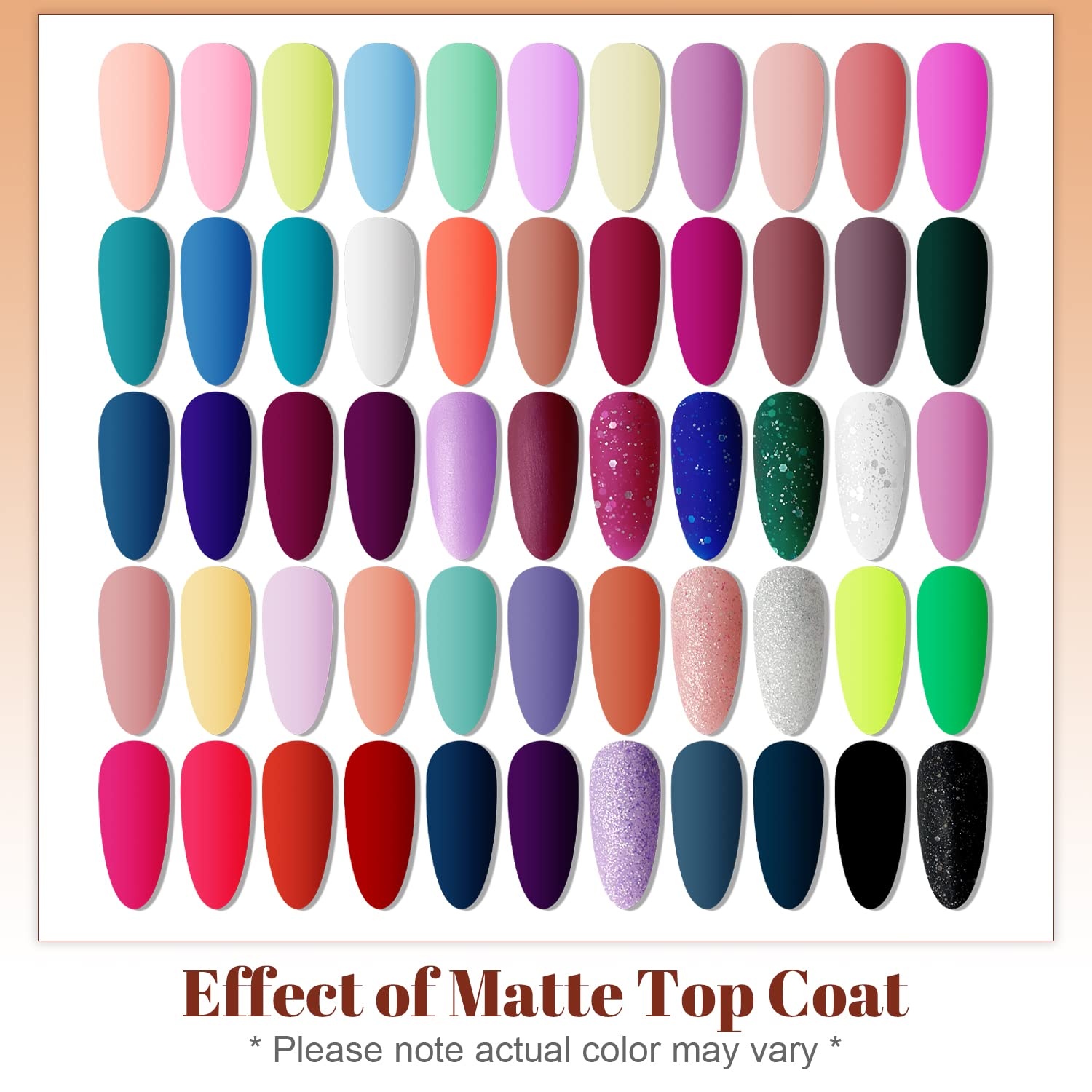 JODSONE 12 PCS Gel Nail Polish Set with Base Coat and Top Coat Limited Red Pink High Gloss Fashion Gifts for Women & Girls(60SET 05) - view 7