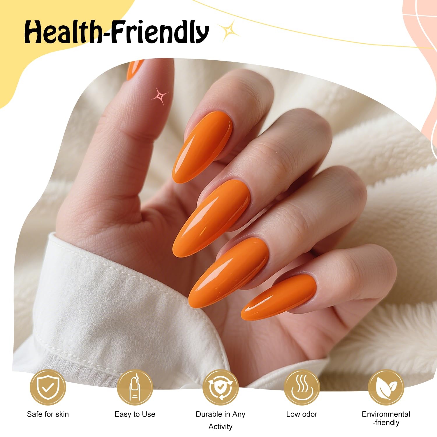 JODSONE 3Pcs 16.5ml Top Coat and Base Coat Set with Gel Nail Remover No Wipe Top Coat Base Need U V Lamp Cured Gel Nail Remover for Quick and Easy Removal At Home(GN007) - view 7