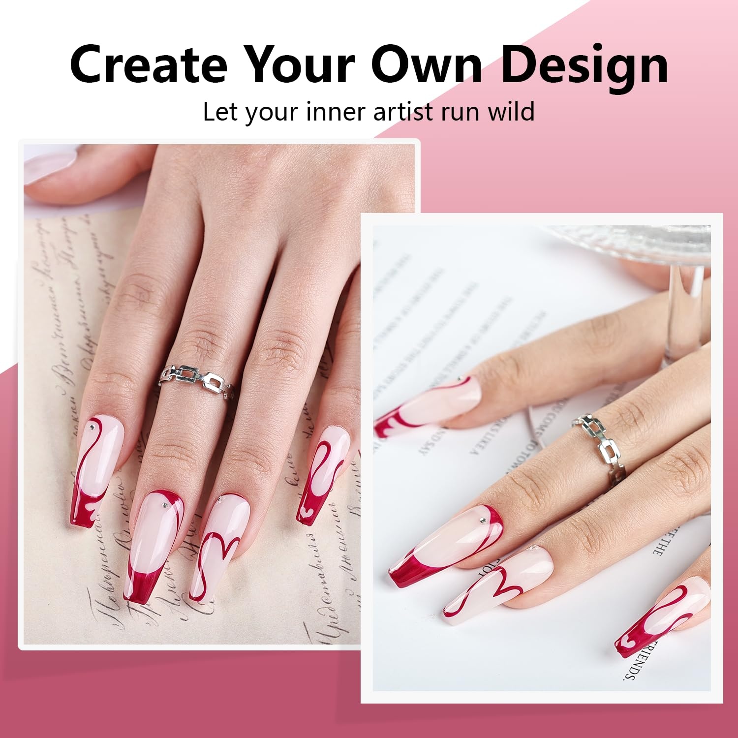 JODSONE 2Pcs Gel Nail Polish Set 10ml Black and White Gel Polish,Soak Off LED U V Nail Gel Manicure All Seasons Gel Polish Nail(LB22) - view 2