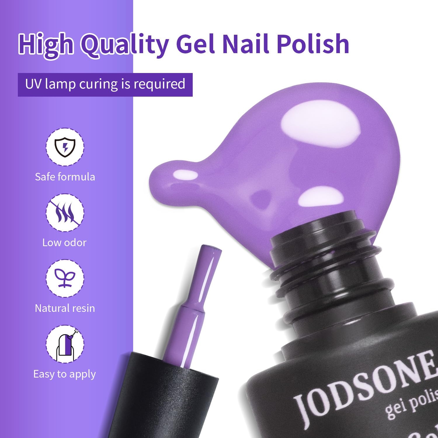 JODSONE 20 Glitter Color Gel Nail Polish Kit 3 Bottles of No Wipe Base Coat Glossy and Matte Top Coat Gel Polish Set High Shine Gorgeous(60KIT-M5M) - view 4