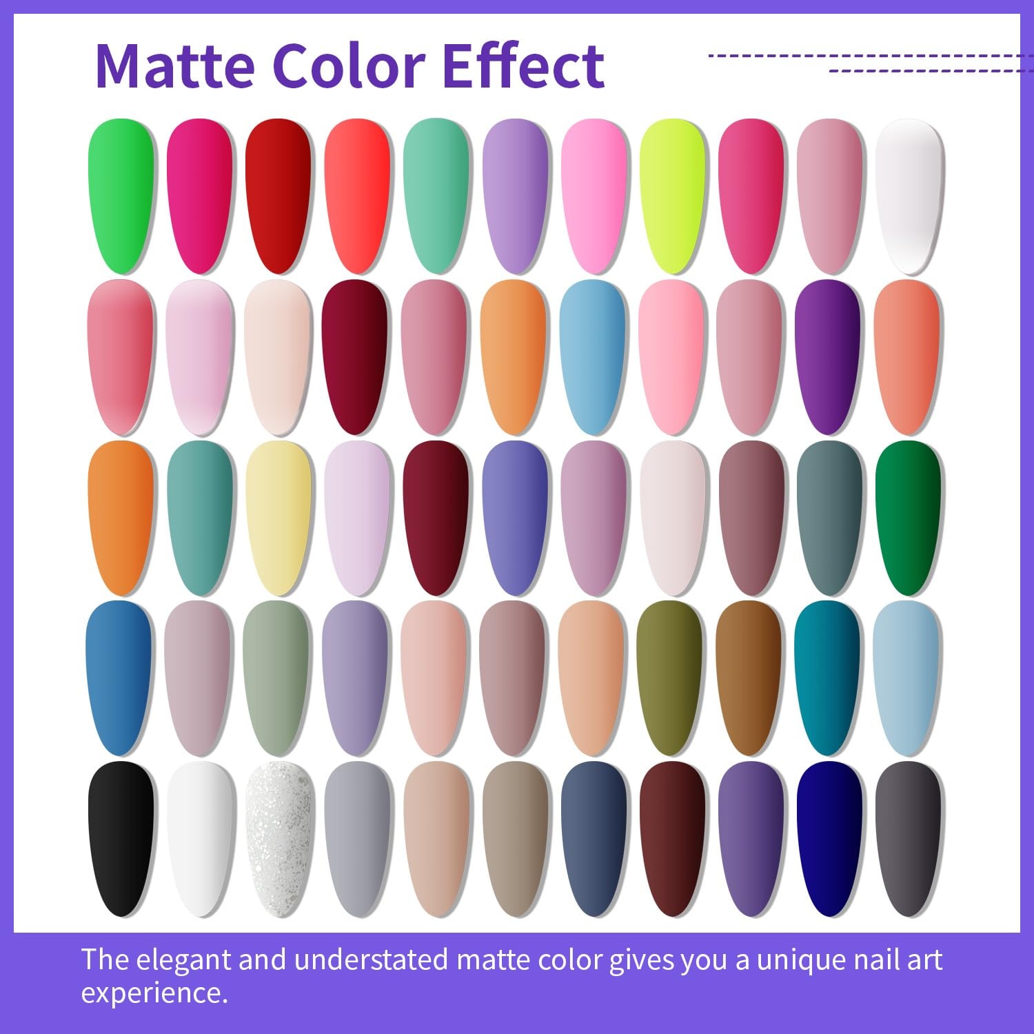 JODSONE 20 Glitter Color Gel Nail Polish Kit 3 Bottles of No Wipe Base Coat Glossy and Matte Top Coat Gel Polish Set High Shine Gorgeous(60KIT-M5M) - view 7