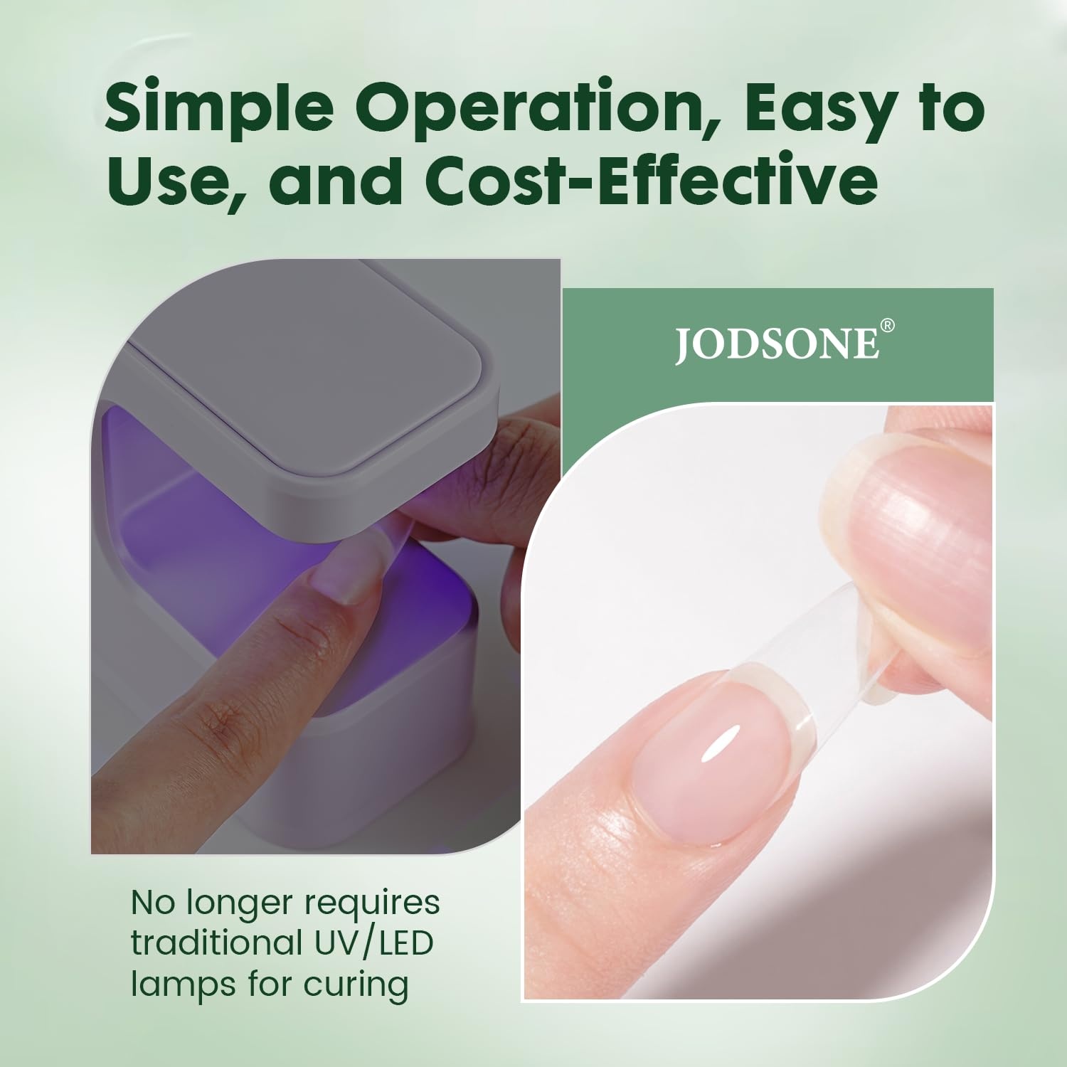 JODSONE Semi Solid Nail Glue for Press on Nails Newly Upgraded Quick Drying 10g for Nail Tips and Fake Acrylic Nails Tips Salon Art DIY at Home No Need U V Light Cured - view 3