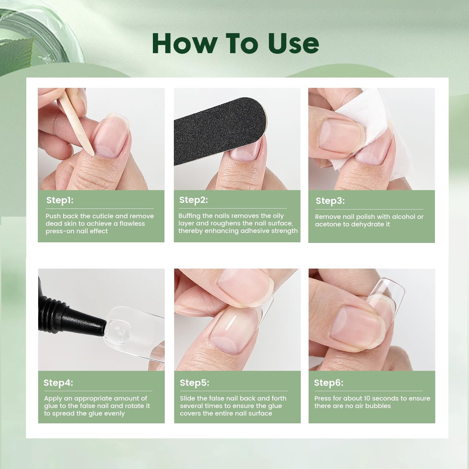 JODSONE Semi Solid Nail Glue for Press on Nails Newly Upgraded Quick Drying 10g for Nail Tips and Fake Acrylic Nails Tips Salon Art DIY at Home No Need U V Light Cured - view 6