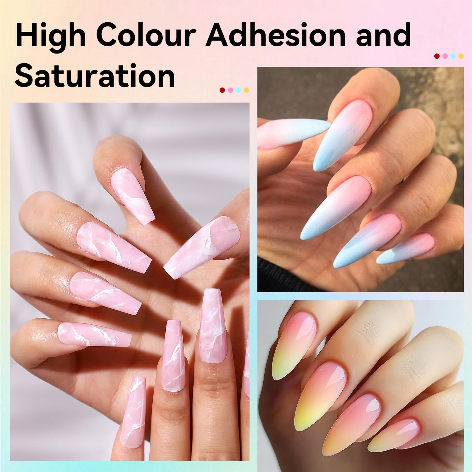 JODSONE 20 Colors Airbrush Gel Nail Polish Set for Nail Gradients No Dilution Fine Mist Nail Gel Nail Polish DIY Various Patterns Nail Art Nail Art Design Salon Kit Girls Gift(32Color-Airbrush-1) - view 2