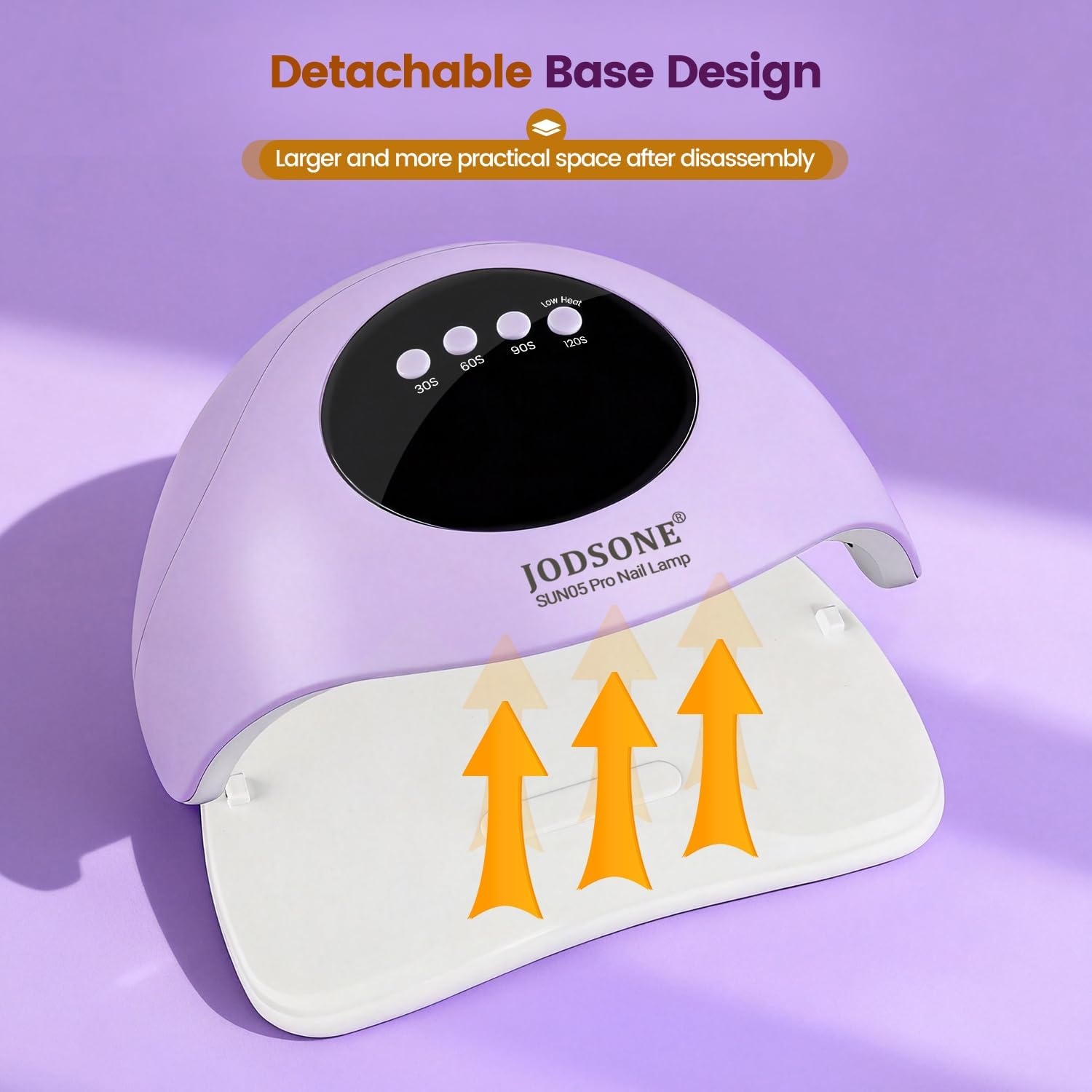 JODSONE U V LED Nail Lamp Blue Gel Polish Nail Dryer with Smart Auto Sensor 4 Timing Modes Fast Curing Suitable for Home and Salon(M5m-12) - view 4