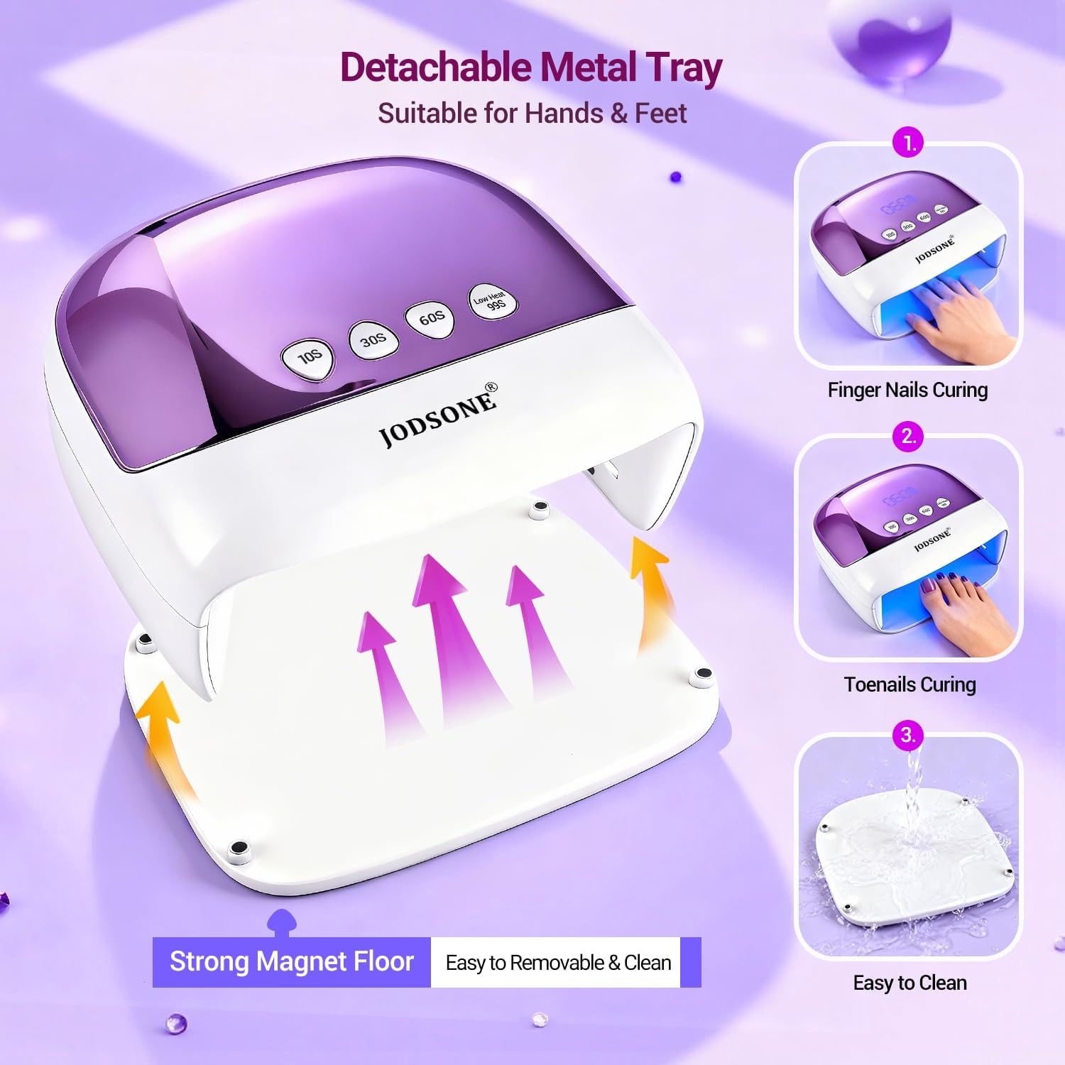 JODSONE U V Mini Nail Lamp Rechargeable with Timer Cordless Portable LED Light for Fast Curing Gel Polish(Z18) - view 6