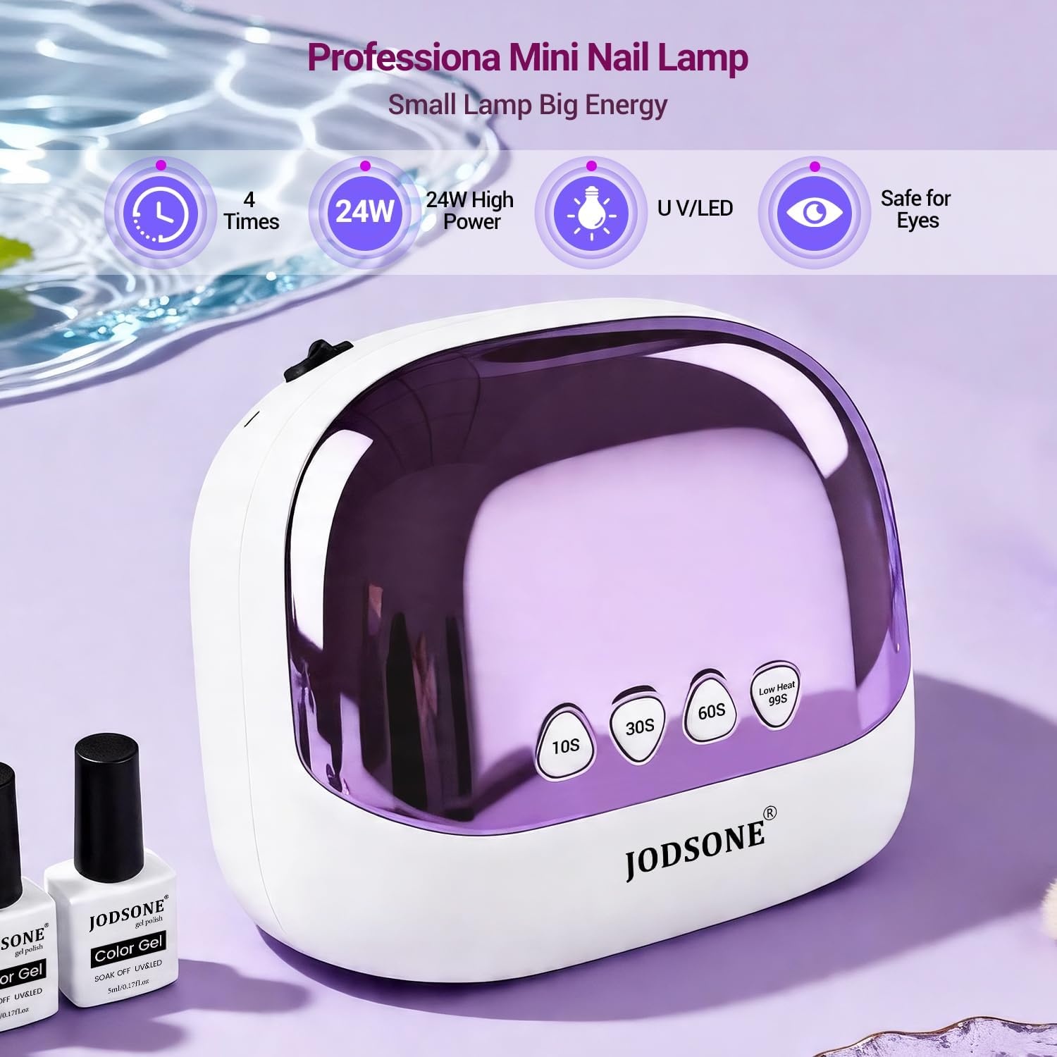 JODSONE U V Mini Nail Lamp Rechargeable with Timer Cordless Portable LED Light for Fast Curing Gel Polish(Z18) - view 7