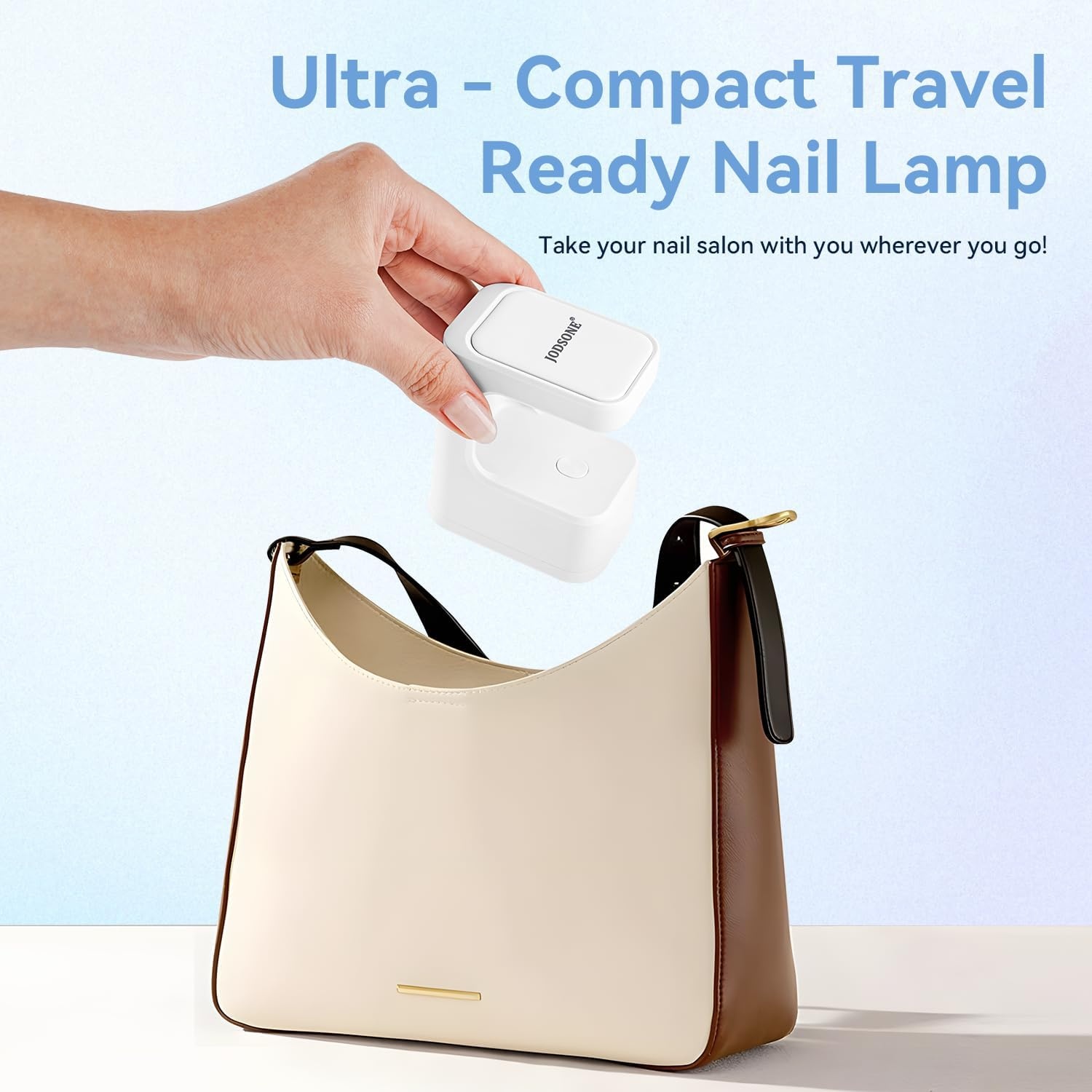 JODSONE U V Mini Nail Lamp Rechargeable with Timer Cordless Portable LED Light for Fast Curing Gel Polish(Q6-white) - view 3