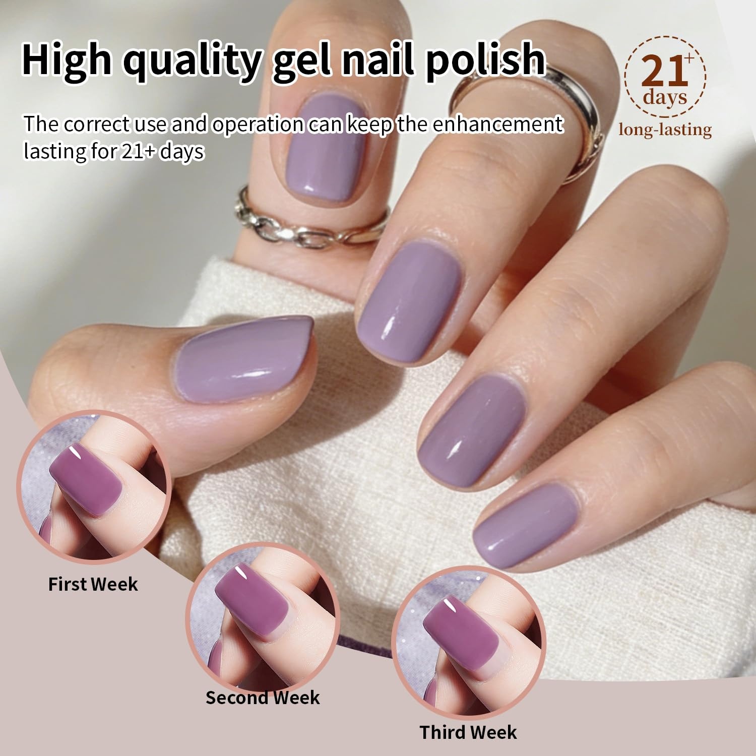 JODSONE Gel Nail Set 20+3 Colors High Shine Gorgeous Gel Polish Base Top Matte Coat Nice Gifts Show Charm(55COLOR-1) - view 6