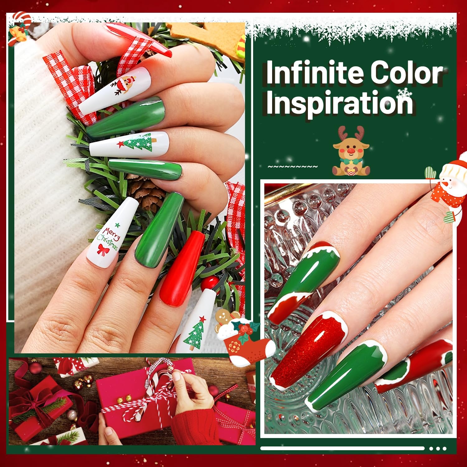 JODSONE Gel Nail Set 20+3 Colors High Shine Gorgeous Gel Polish Base Top Matte Coat Nice Gifts Show Charm(23SET-01B) - view 6