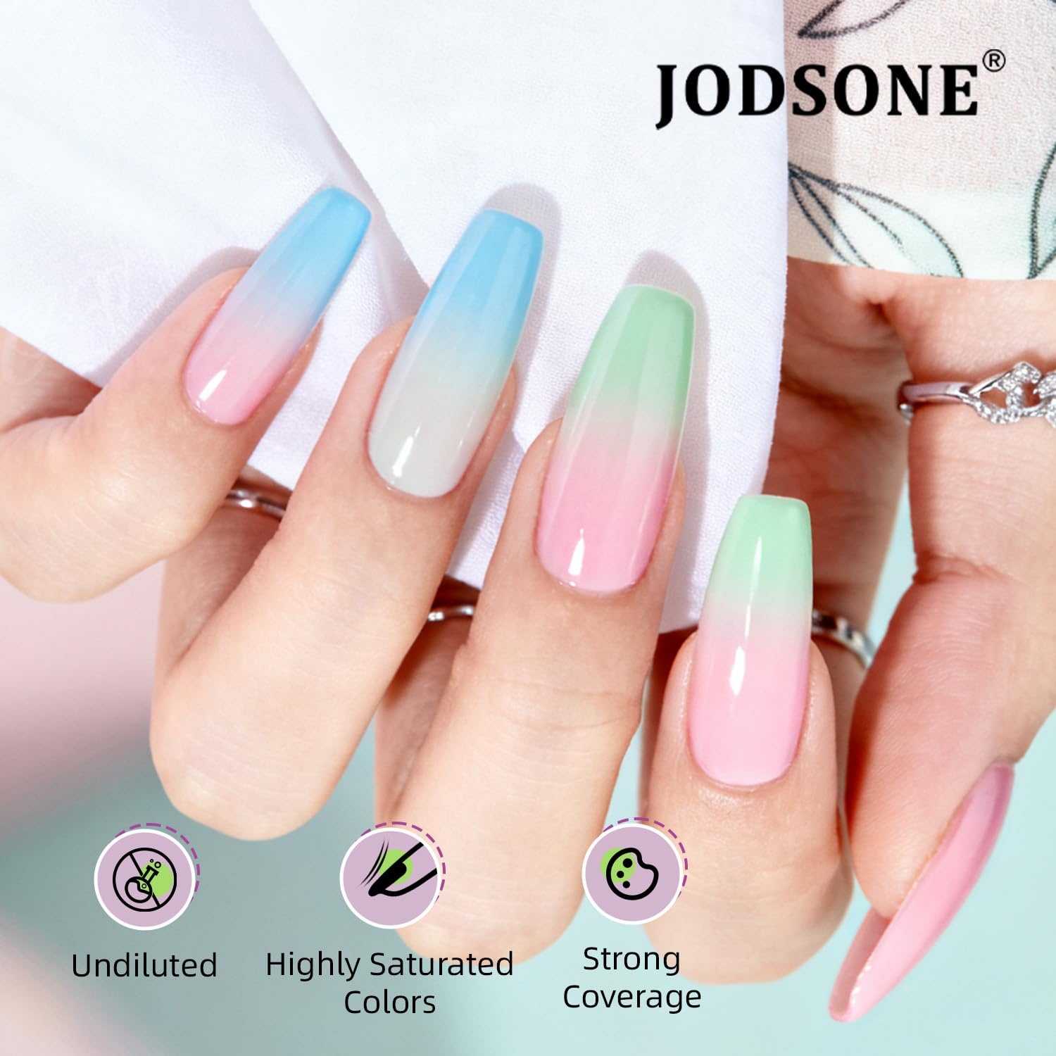 JODSONE 20 Colors Airbrush Gel Nail Polish Set for Nail Gradients No Dilution Fine Mist Nail Gel Nail Polish DIY Various Patterns Nail Art Nail Art Design Salon Kit Girls Gift(20Color-Airbrush-5) - view 2