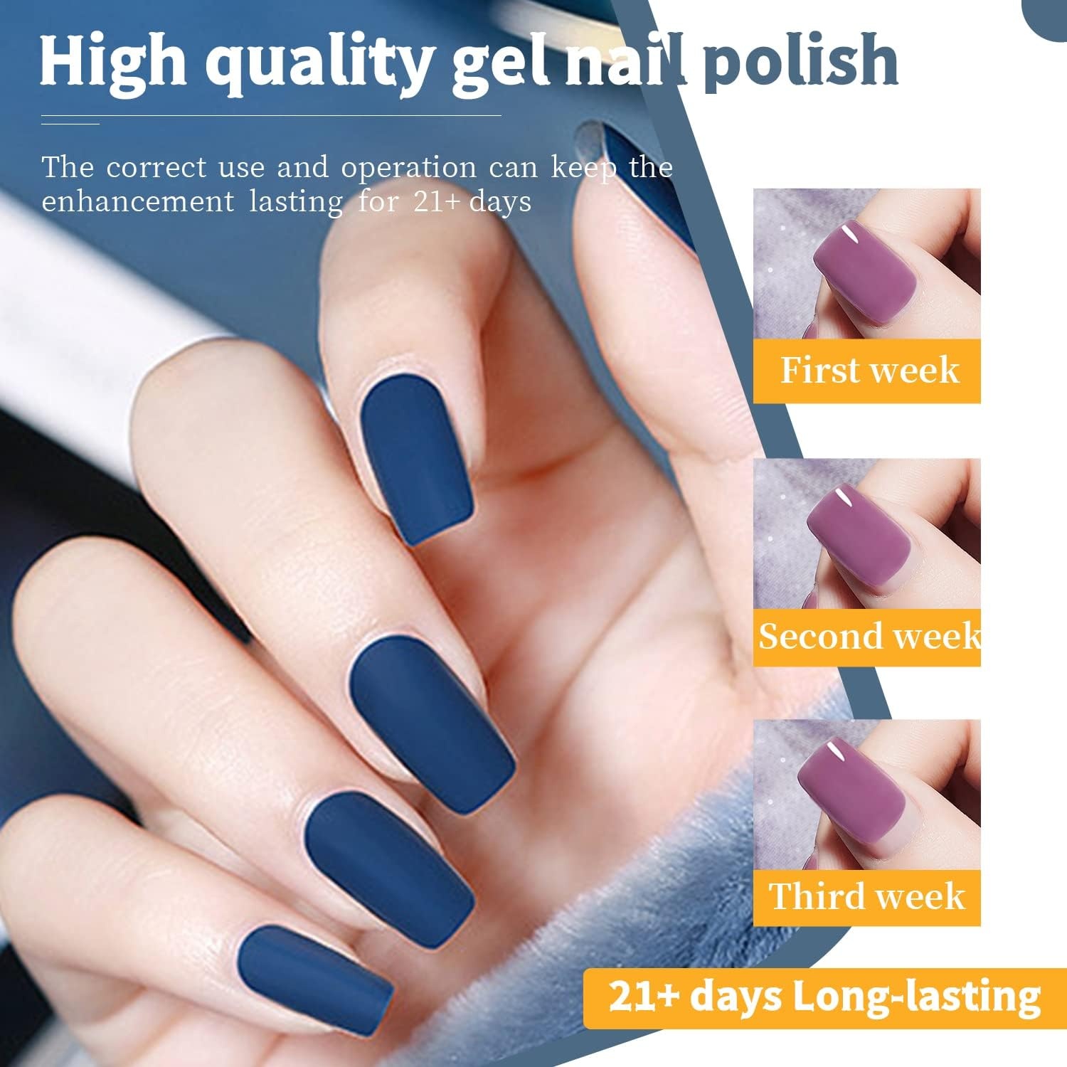 JODSONE Gel Nail Set 20+3 Colors High Shine Gorgeous Gel Polish Base Top Matte Coat Nice Gifts Show Charm(60SET 06) - view 5