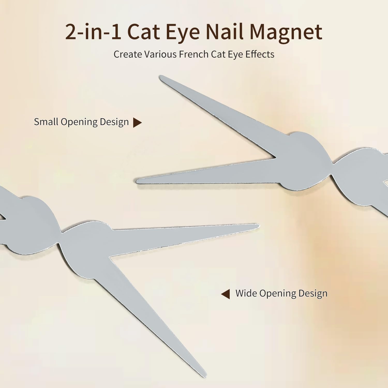 JODSONE 16.5ml Cat Eye Gel Nail Polish Silver Glitter Magnetic Reflective Translucent Need U V Curing(French Cat Eye Magnet) - view 3