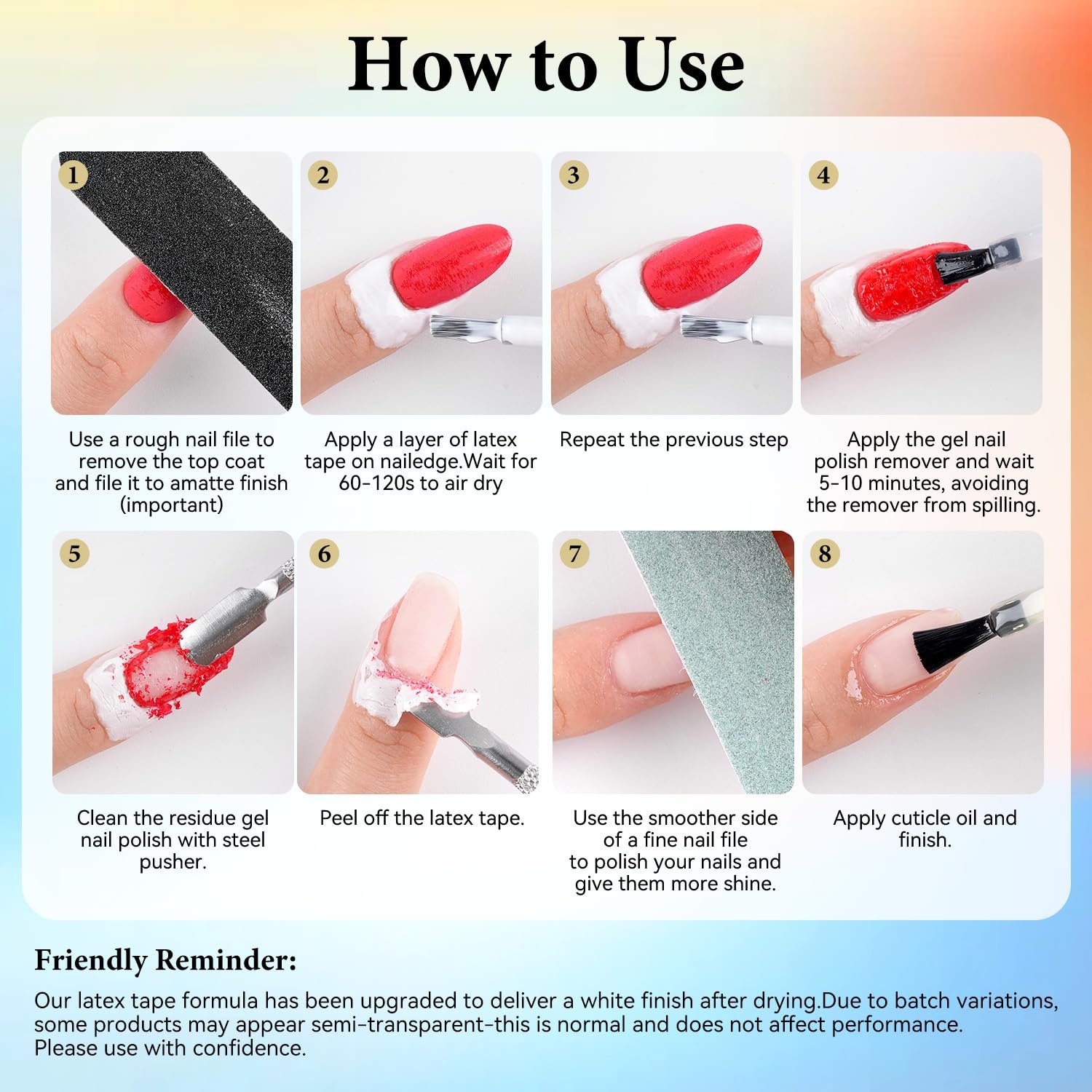 JODSONE 15ML Gel Nail Polish Remover No Need Soaking or Wrapping Gel Remover for Nails 3-5 Minutes Easy And Quick(A08) - view 7
