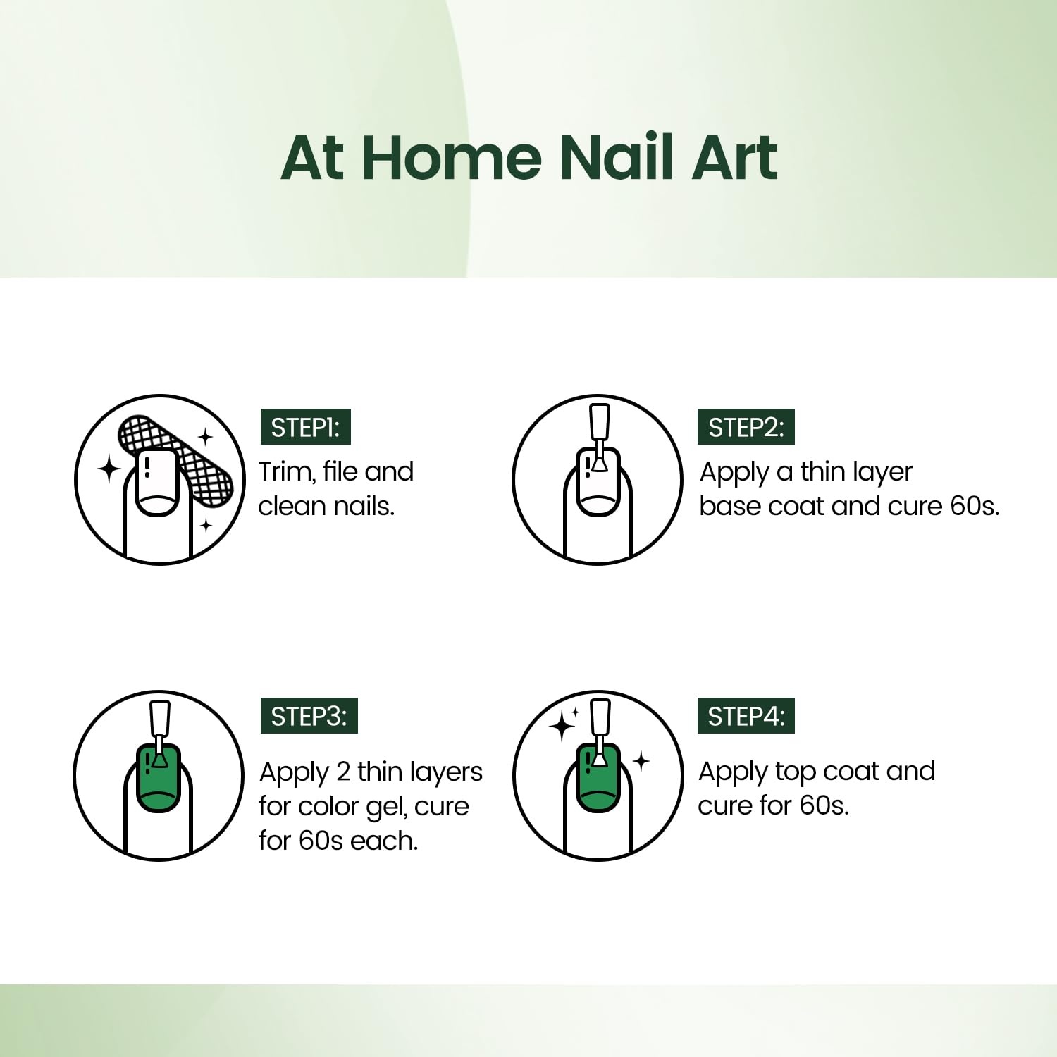 JODSONE Gel Nail Polish Dark Green 10ml Gel Polish Nail Gift Soak Off U V LED Nail Lamp Art Manicure Salon DIY Home for Women Girls(B13) - view 6