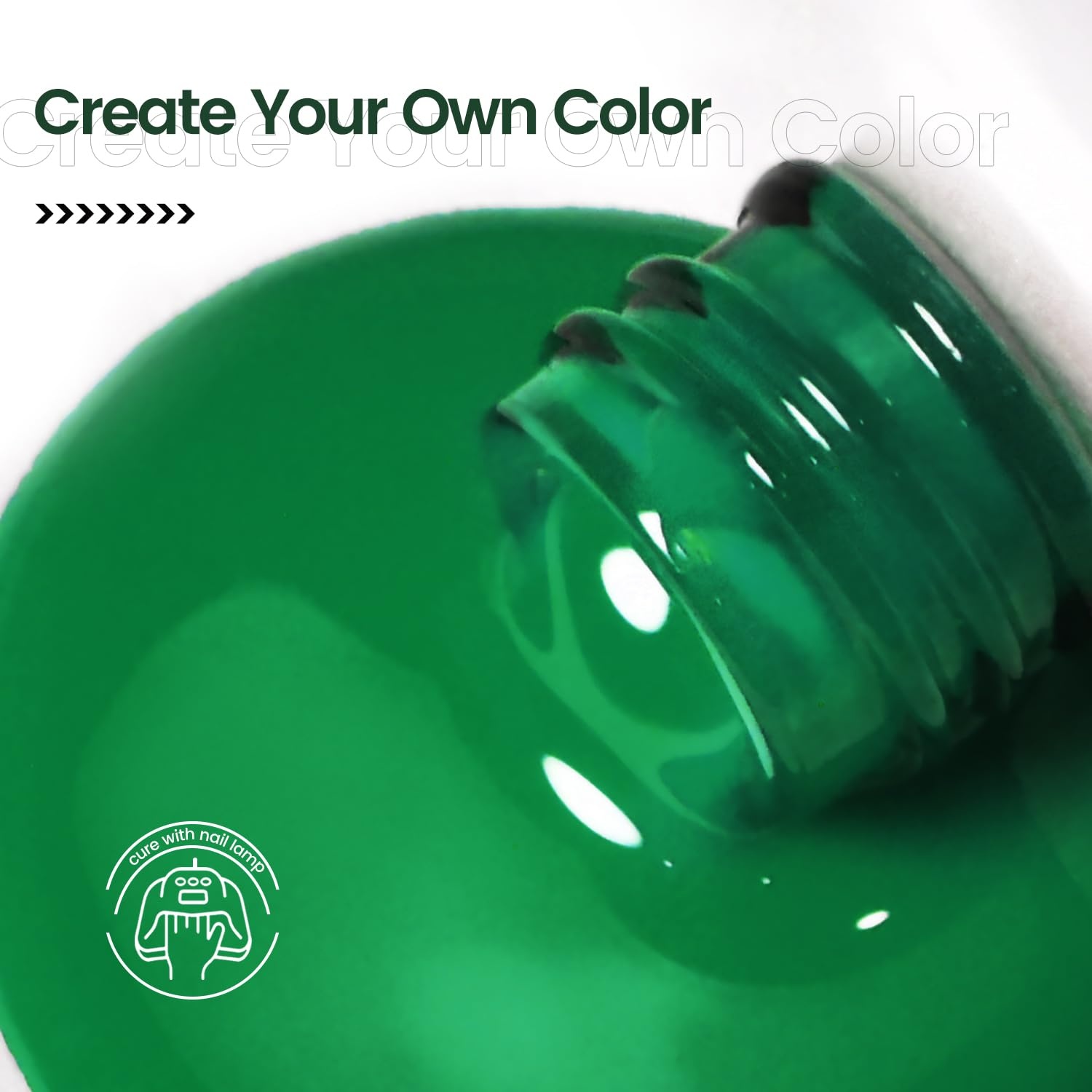 JODSONE Gel Nail Polish Dark Green 10ml Gel Polish Nail Gift Soak Off U V LED Nail Lamp Art Manicure Salon DIY Home for Women Girls(B13) - view 7