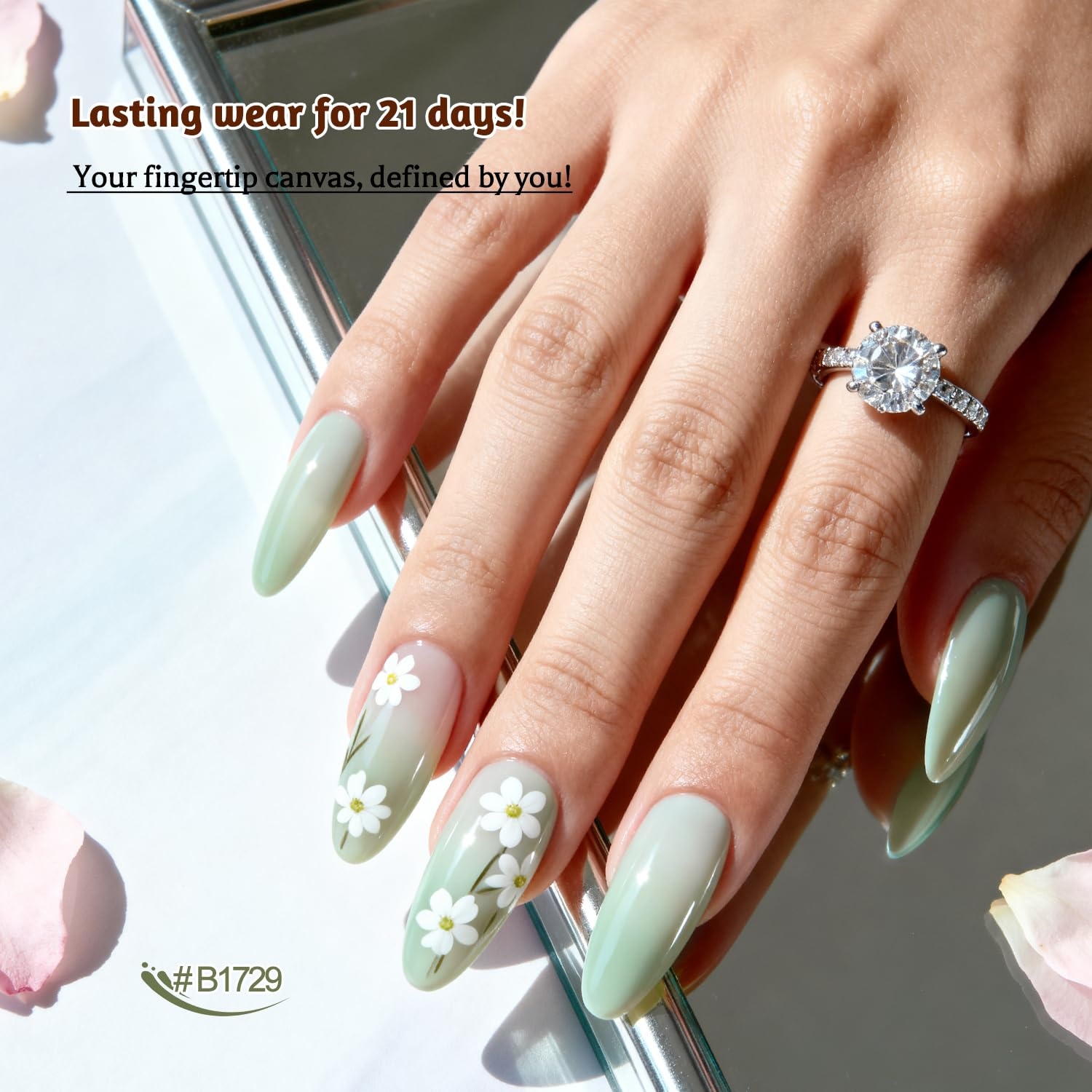JODSONE Sponge Pat Paint Nail Gel 9 Colors French Gradient Gel Nail Blush Blooming At Home DIY Nail Art Designs(9Color-PPG-3) - view 5