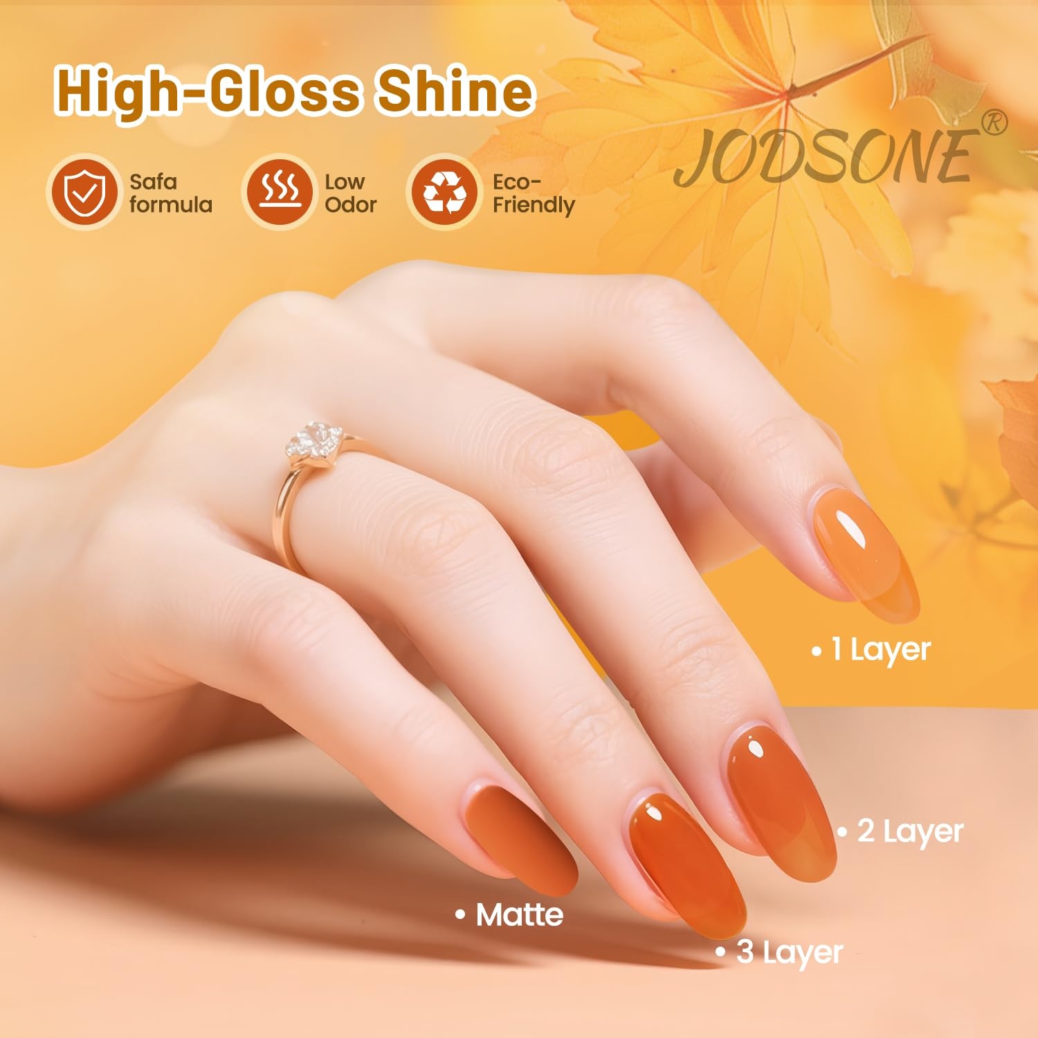 JODSONE 10ml 6 Colors Jelly Gel Nail Polish Set Ocean Blue Turquoise Gel Polish with Crystal Long Lasting All Seasons Need U V Lamp(GD211-GD216) - view 5