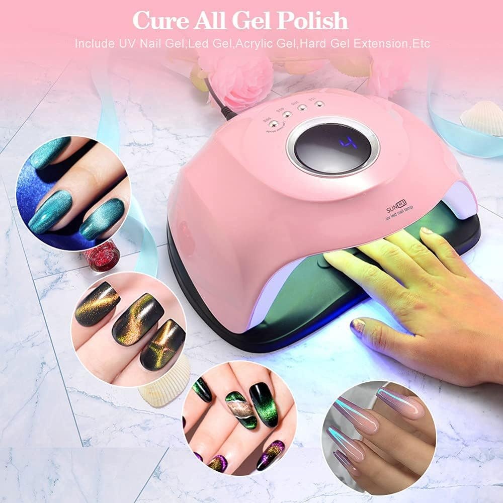 JODSONE Gel U V LED Nail Lamp 120W U V Light for Gel Nails with 45 PCS LED Beads, Nail Light with Automatic Sensor, Suitable for Home and Salon(A003) - view 4
